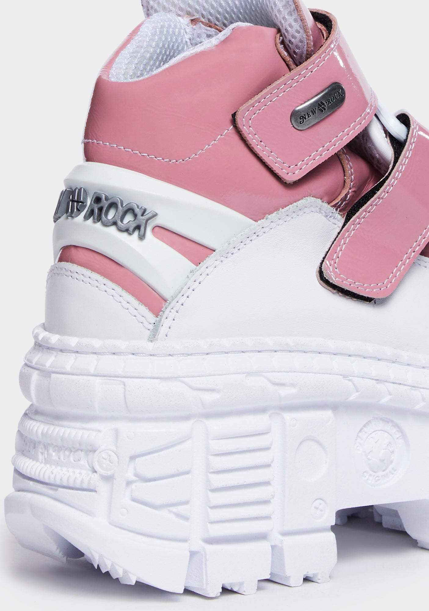 New Rock Pink Tank C4 Leather Ankle Boots Dolls Kill