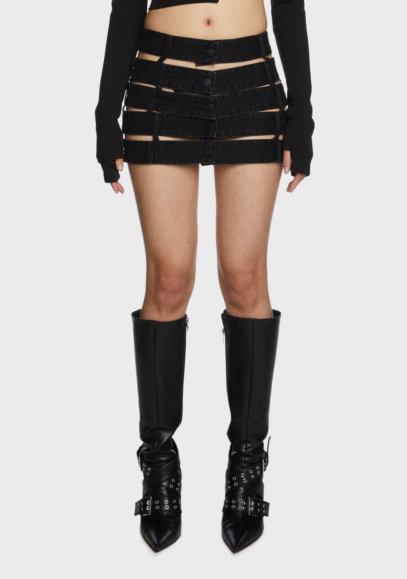 S/S 2003 Leather Cut-Out Skirt | Authentic & Vintage | ReSEE