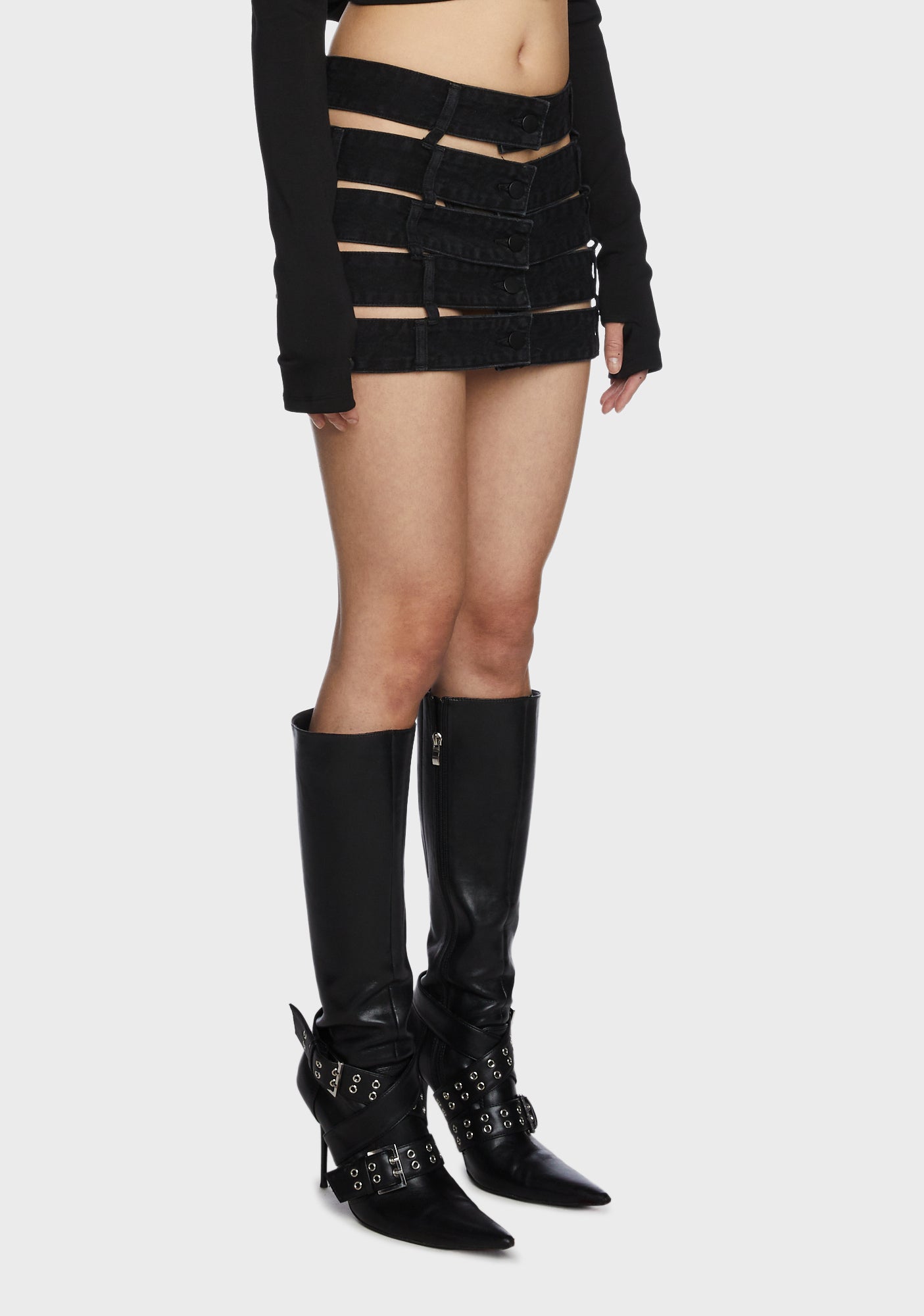 Pencil vegan leather skirt - GEELIST