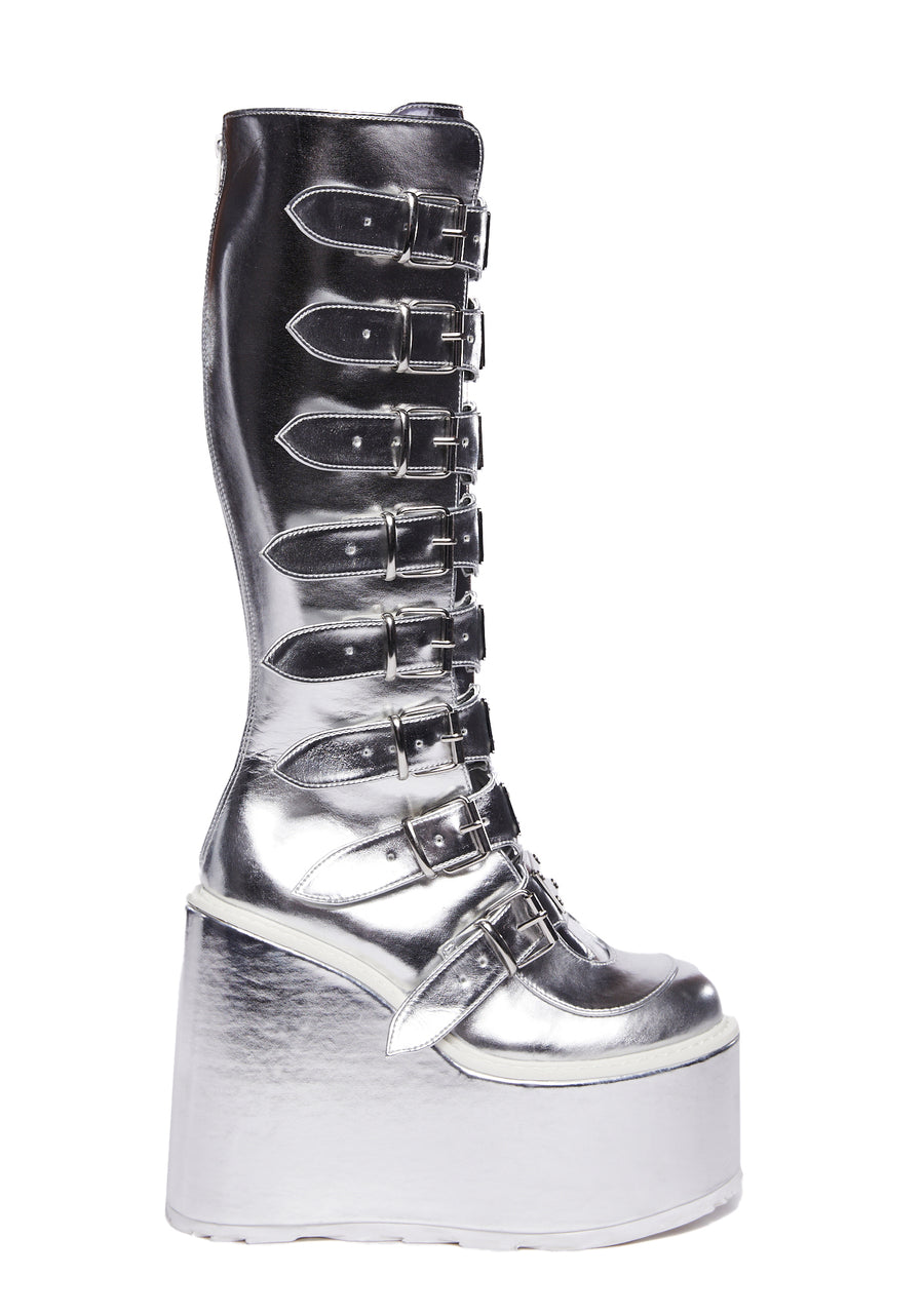 Liquid Silver Trinity Boots