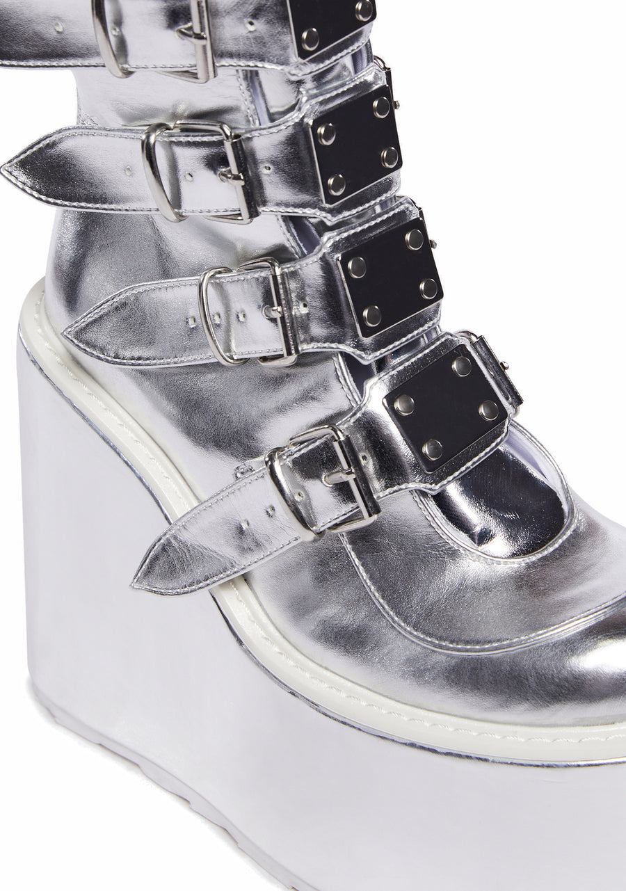 Liquid Silver Trinity Boots - alternate