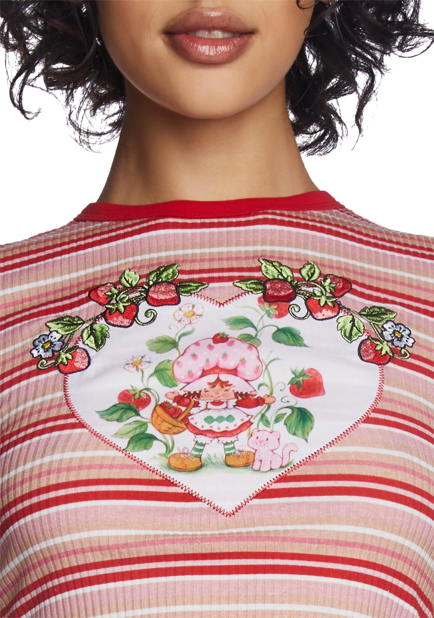 BUMP OF CHICKEN Strawberry Tシャツ　XL Strawberry print rib T-shirt optical white | Calliope