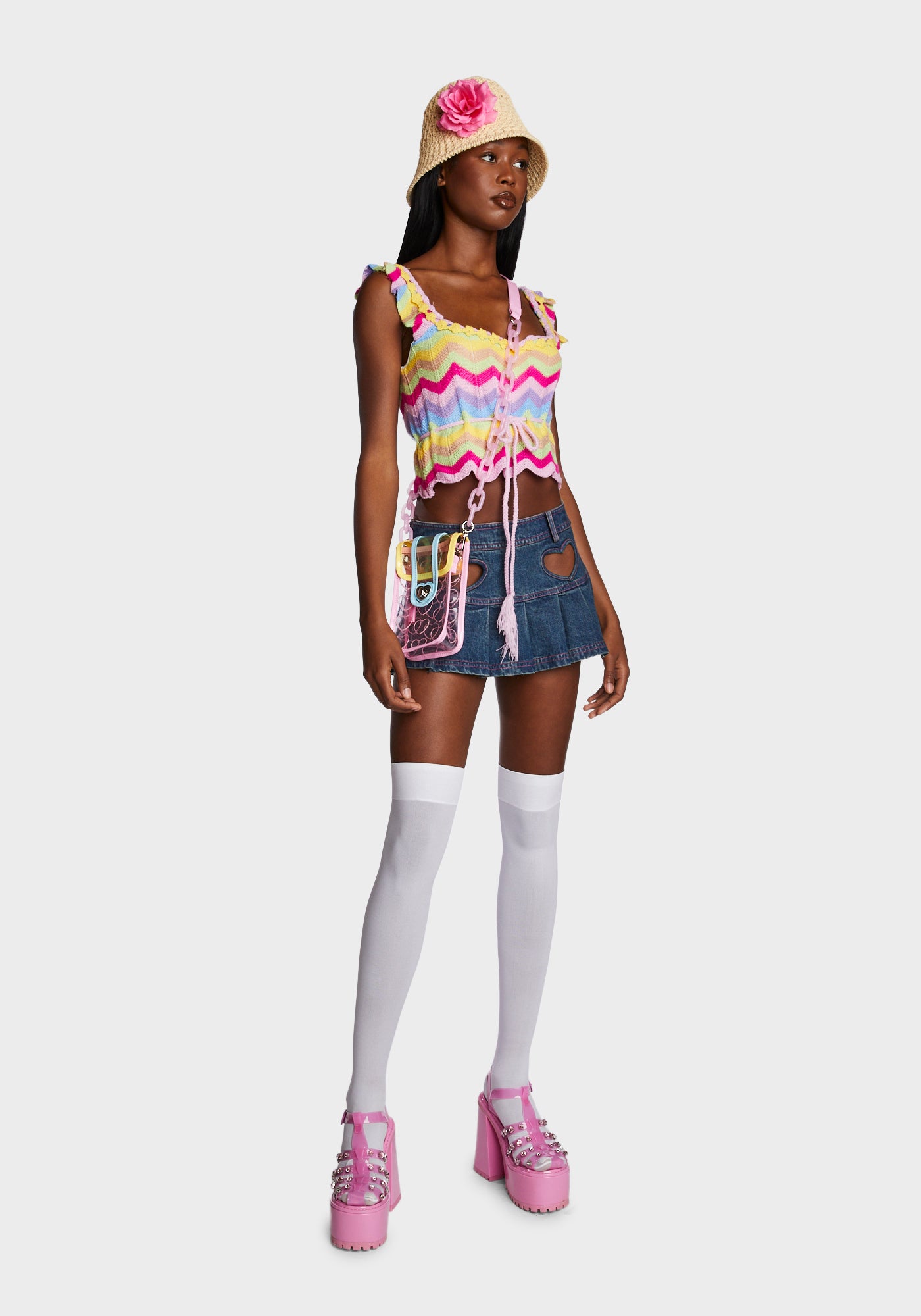 【DOLLS KILL】Summertide Glow Crochet Handkerchief crochet halter dress - free shipping :) current mood | Depop