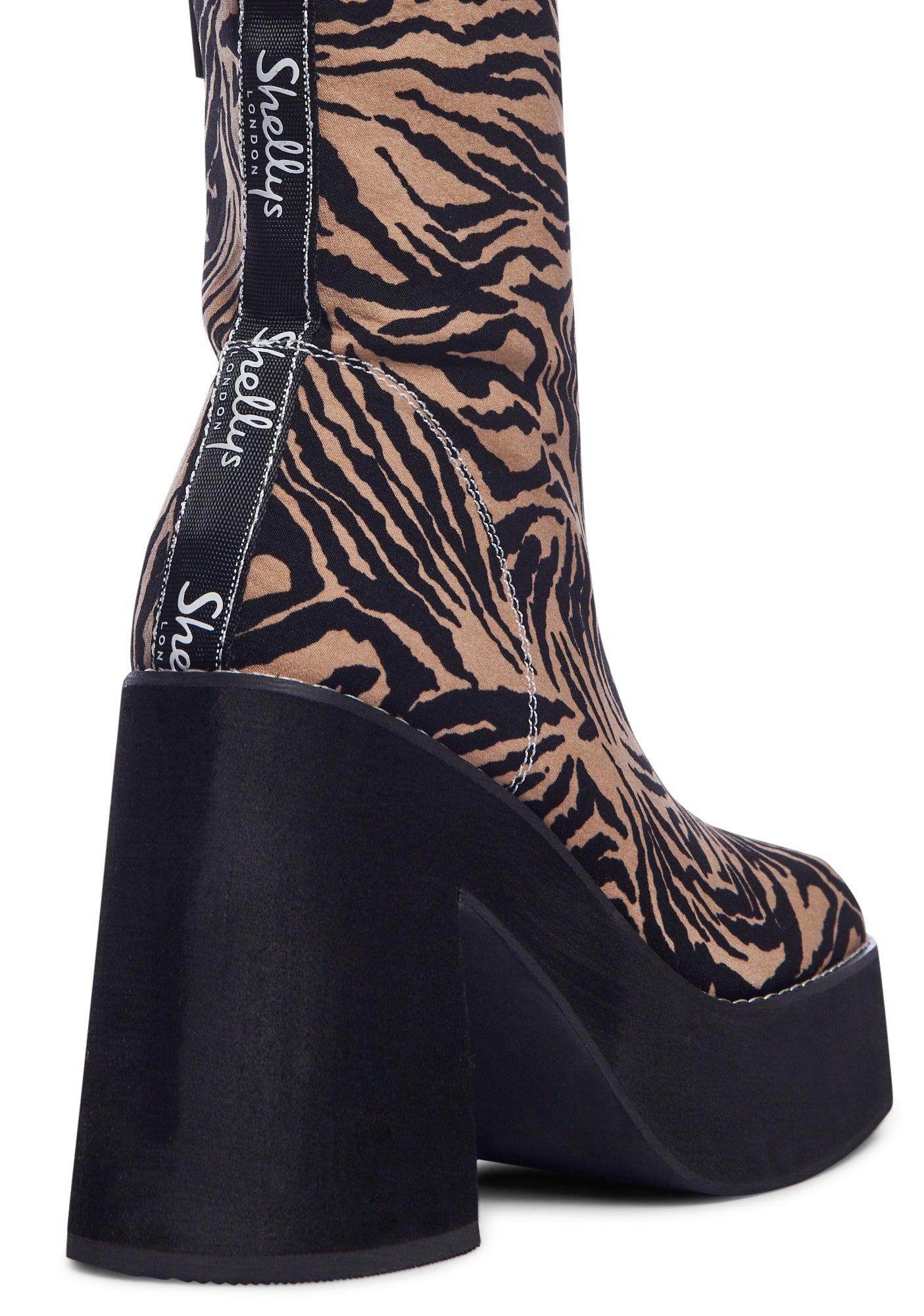 Tiger print ankle boots top