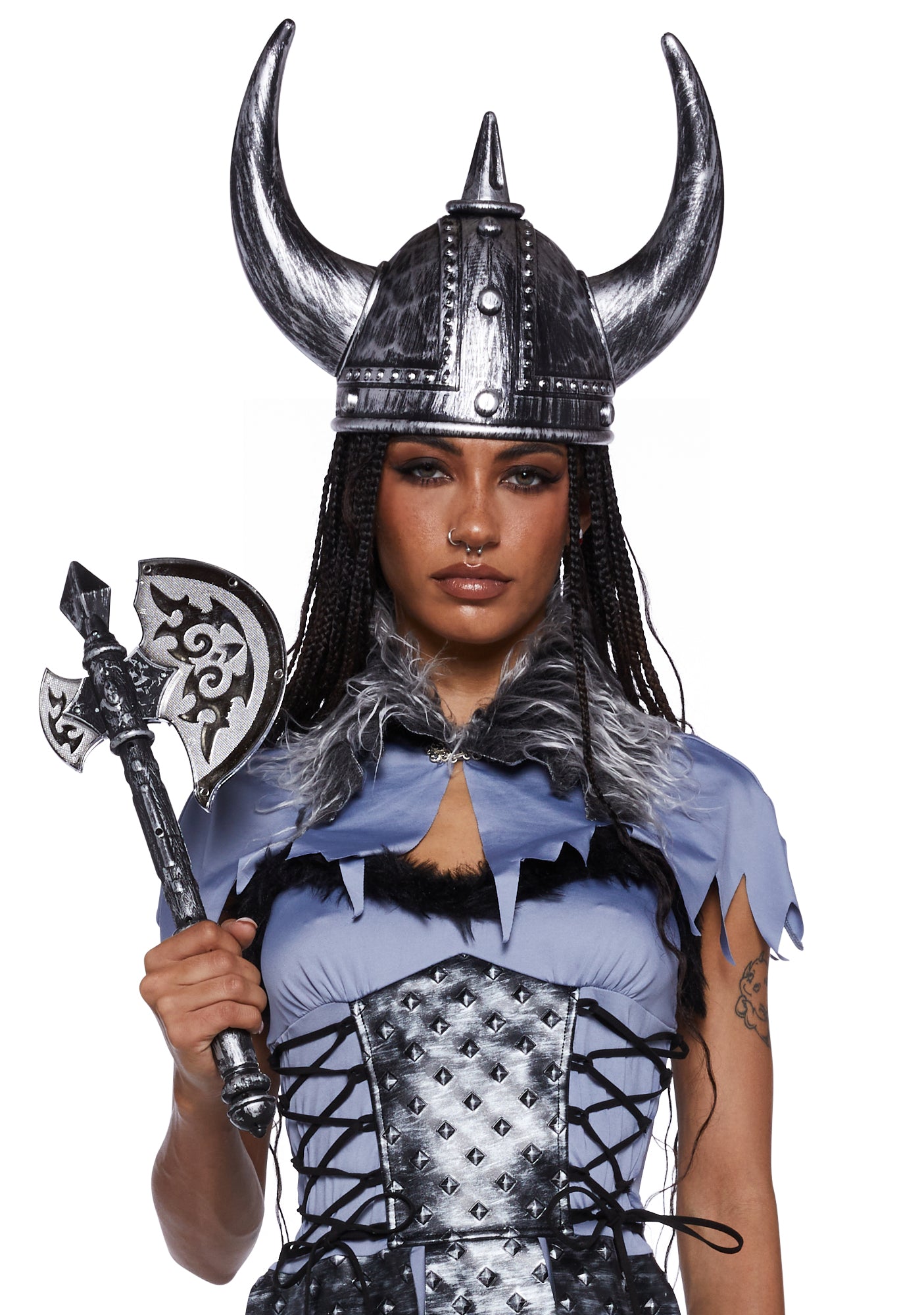Viking Sexy Womans Halloween Costume - Gray Dolls Kill Viking Sexy Womans Halloween Costume - Gray Dolls Kill
