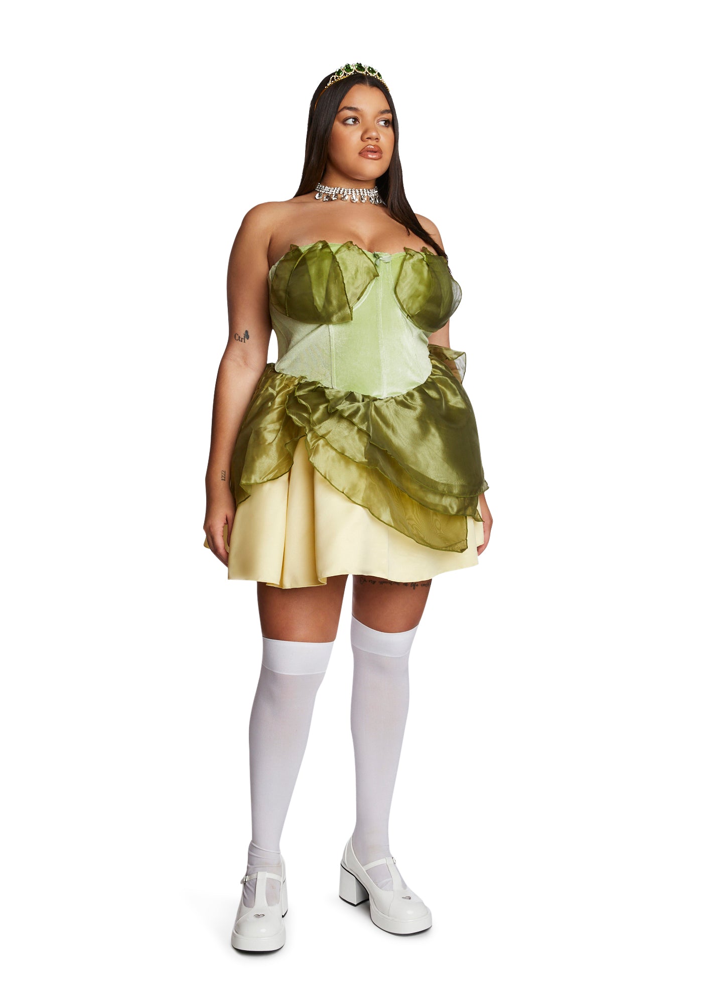 Plus size princess tiana costume shop