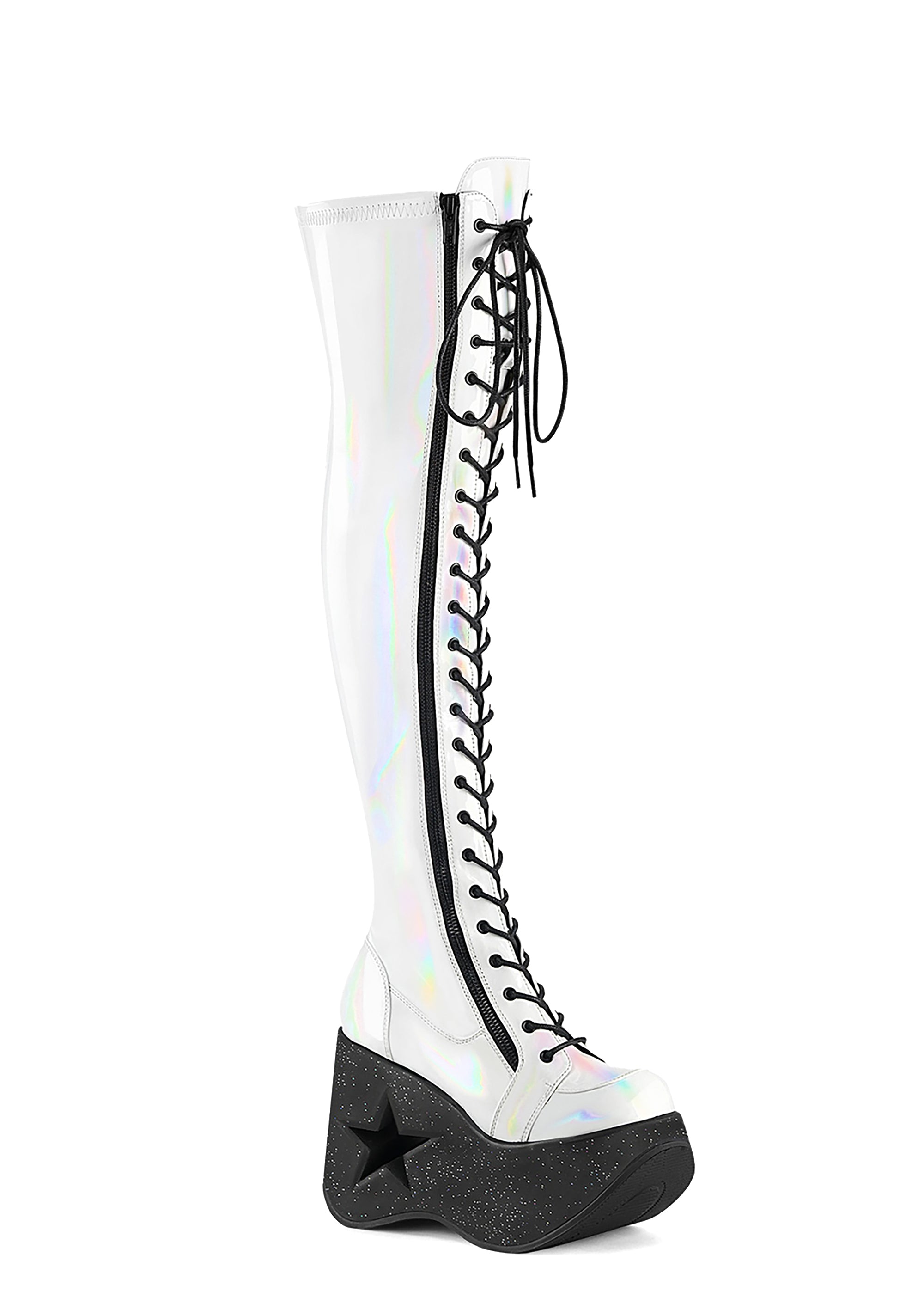 White Dynamite-300 Knee High Boots - alternate