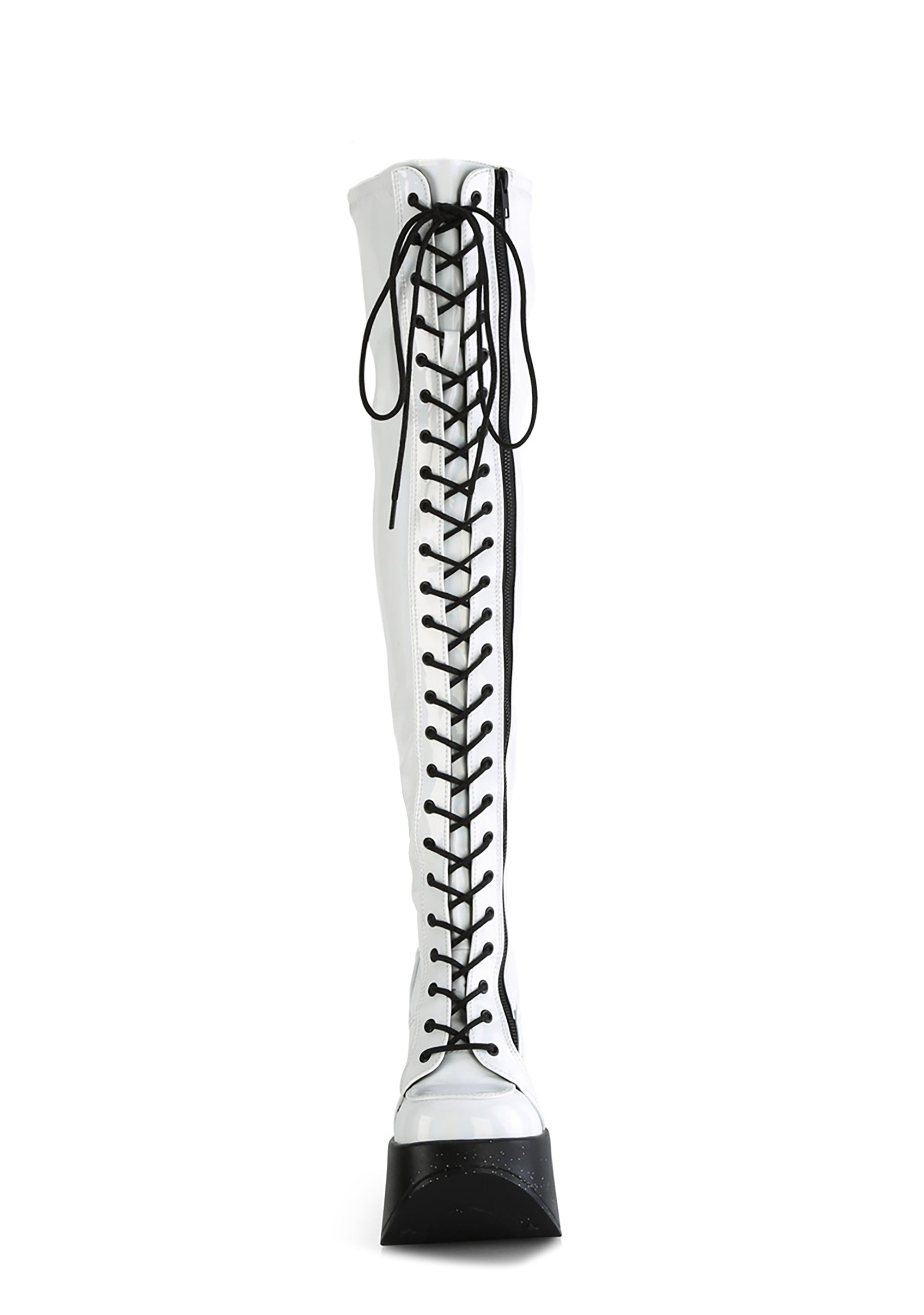 White Dynamite-300 Knee High Boots