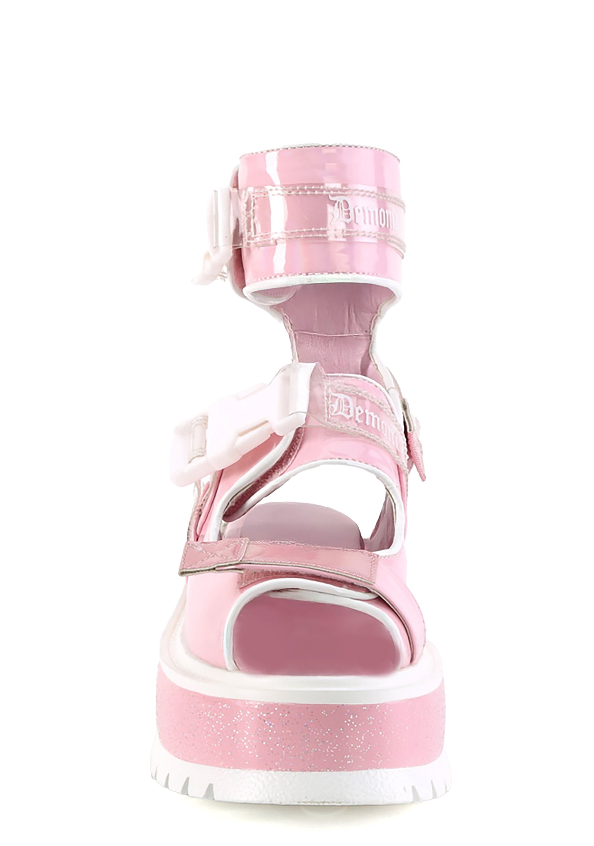 Baby Pink Slacker-15B Platform Sandals