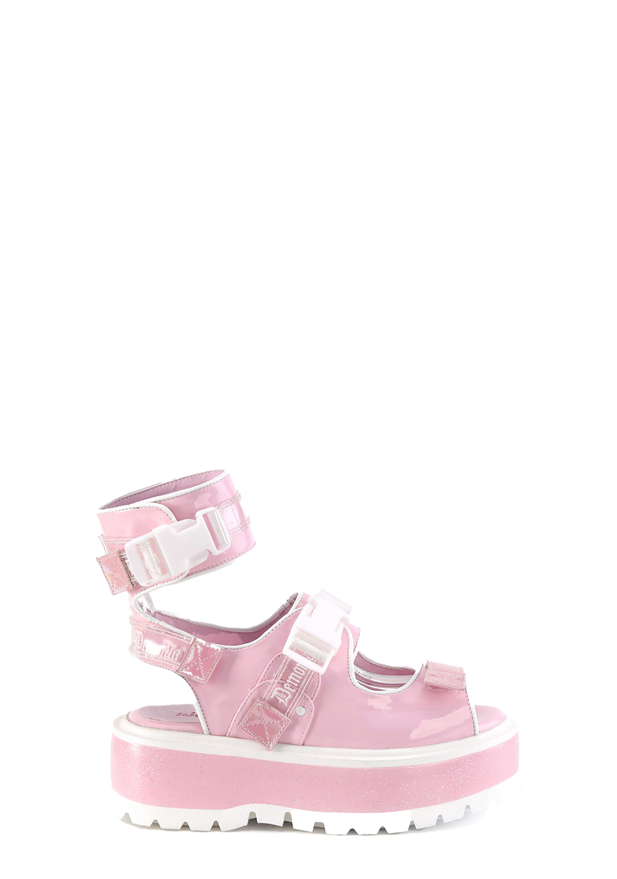 Baby Pink Slacker-15B Platform Sandals