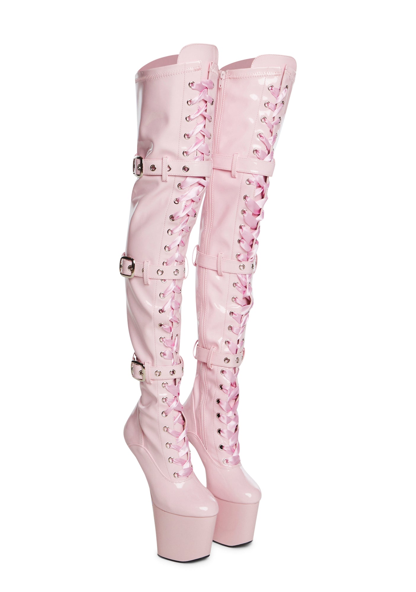 rady ファーベスト　ミレニアムピンク AZALEA WANG TEMPLETON PINK POODLE FAUX FUR OVER THE KNEE BOOT – AKIRA