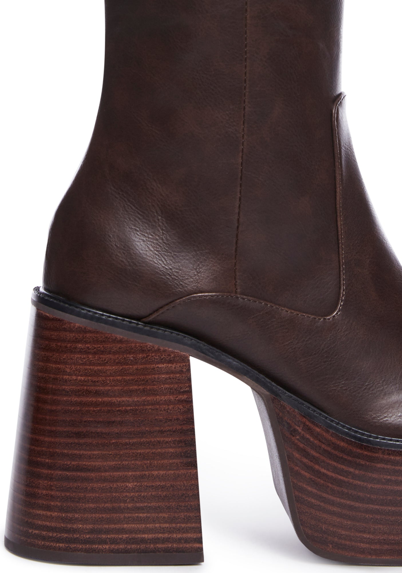 Vintage Soul Knee High Boots - Chocolate
