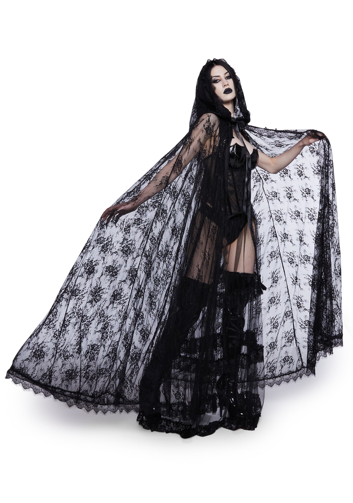 Endless Sorrow Lace Cape