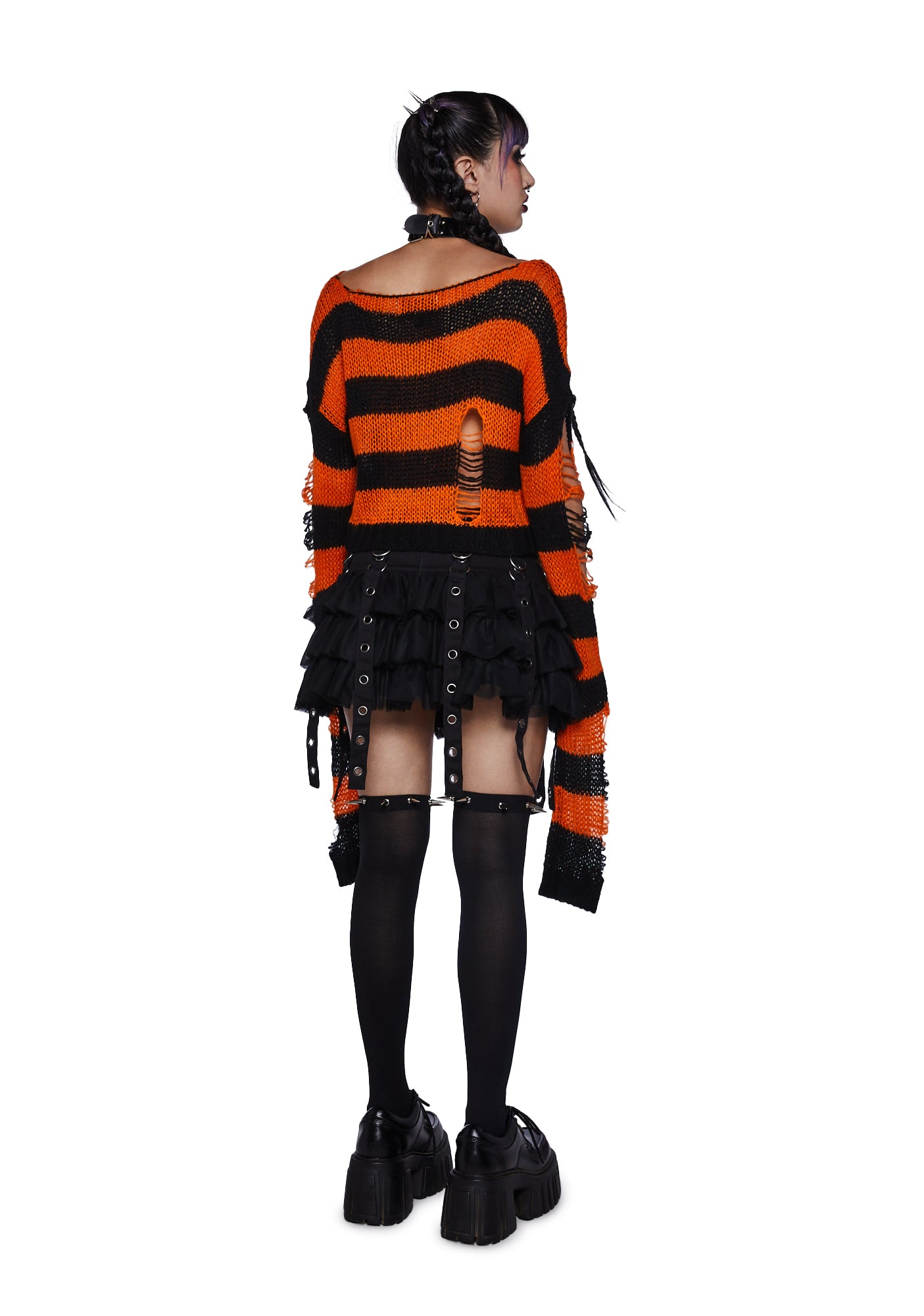 Dollskill black and white striped sweater online