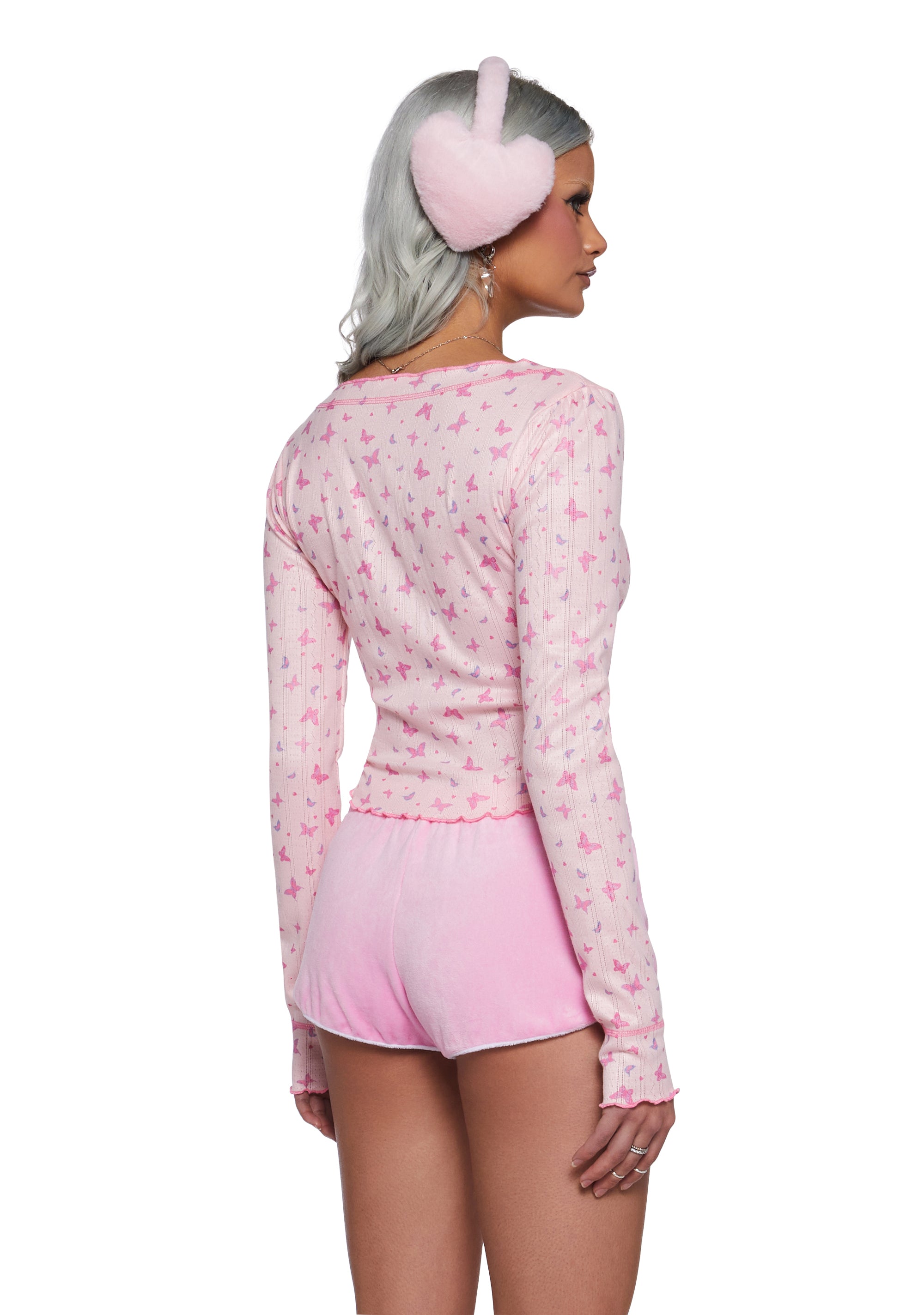 She's A Legacy Pointelle Long Sleeve Top