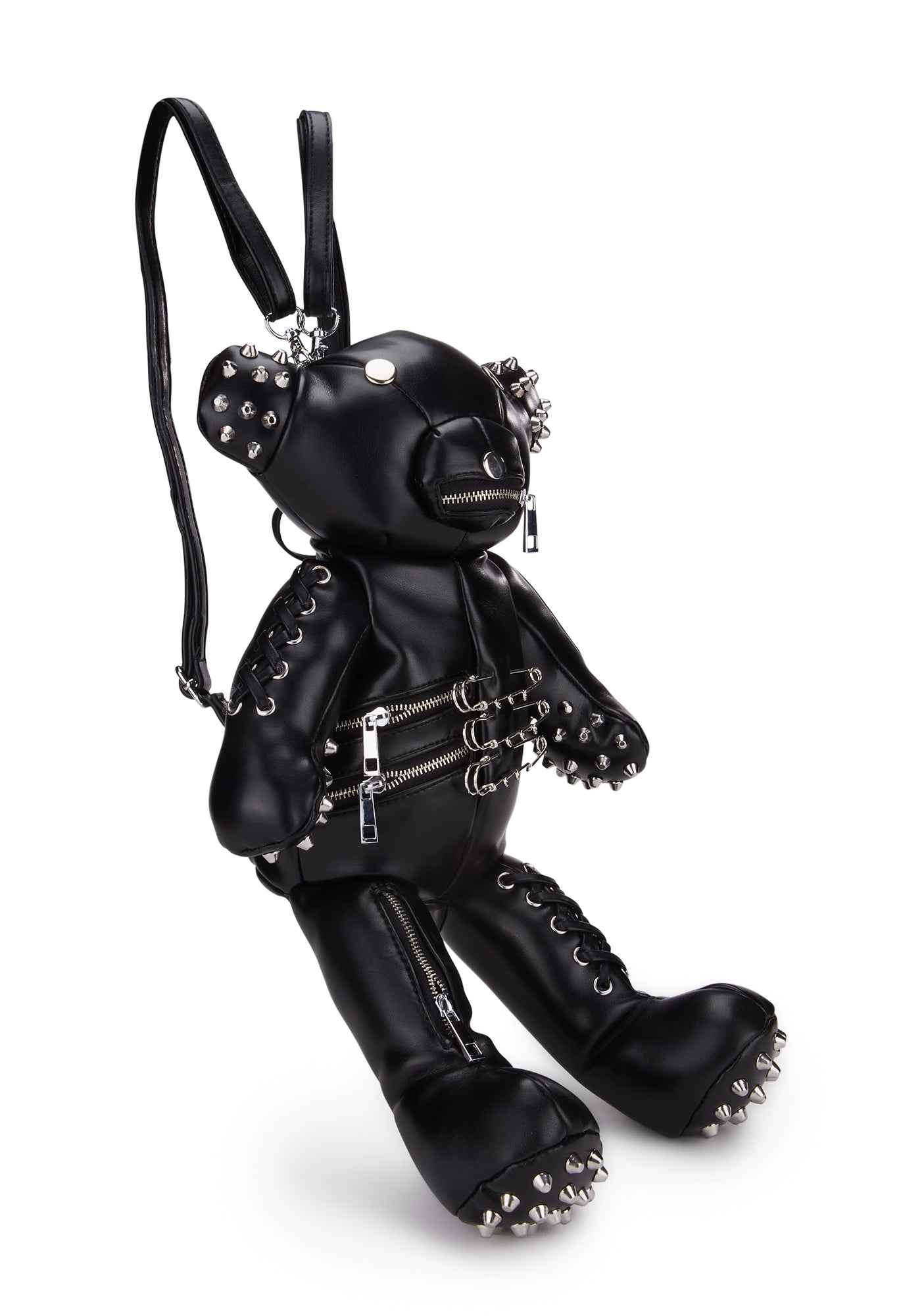 ブランドのギフト Bear Teddy Gimp Studded Mood Current Backpack Black - バッグ