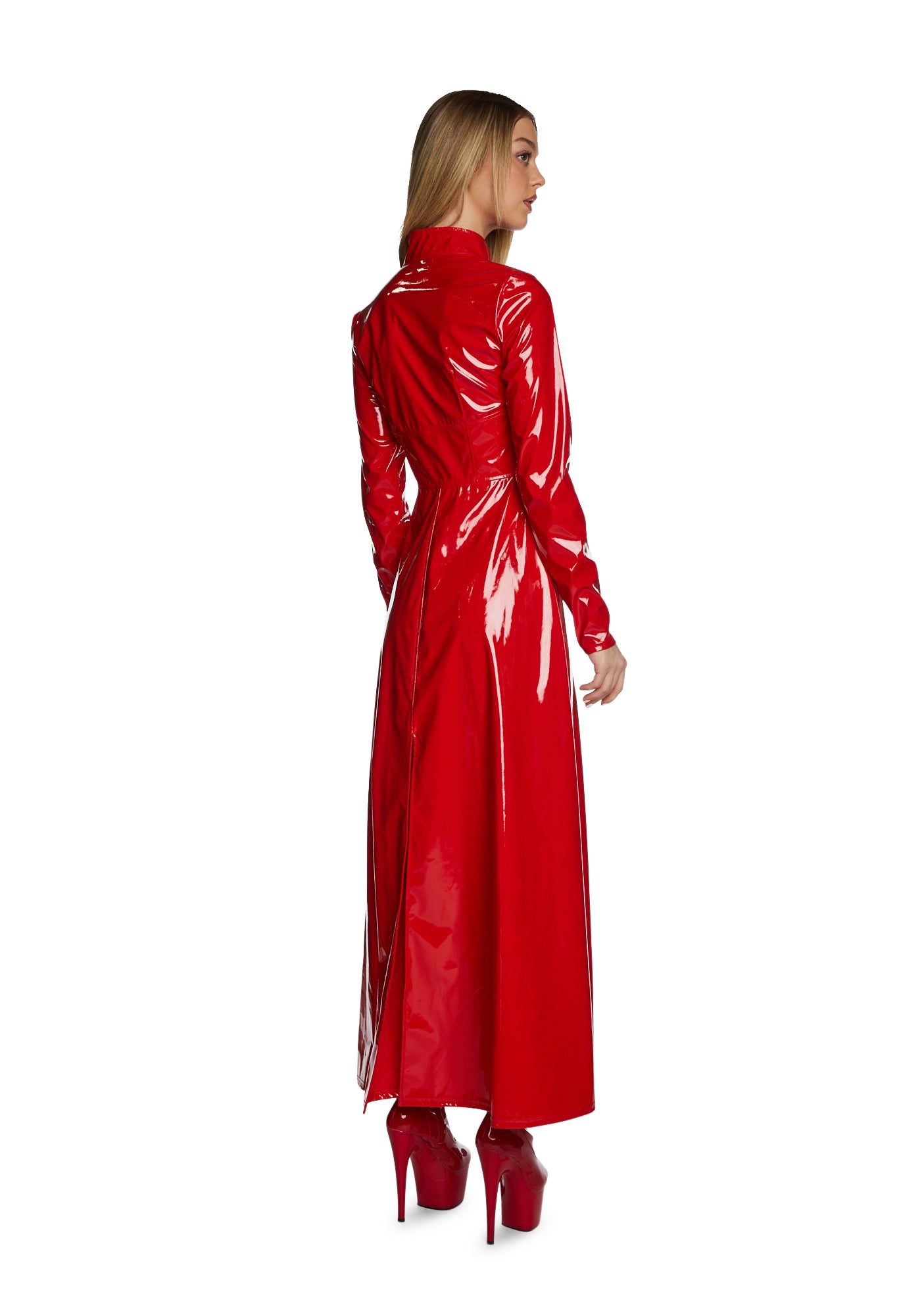 Red Matrix Halloween Vinyl Coat Trinity Costume – Dolls Kill