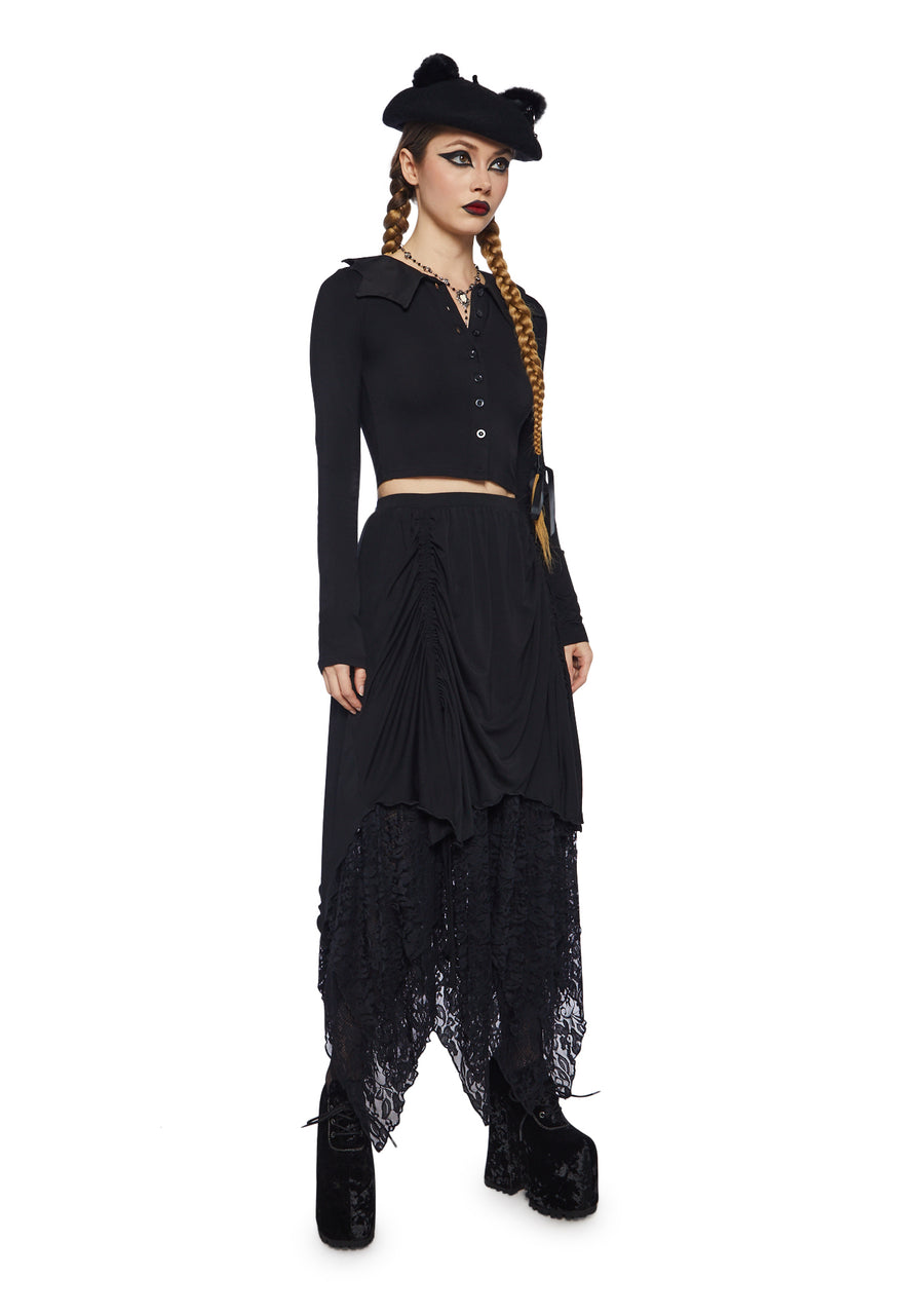 Just Wing It Collared Top - alternate
