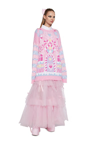 Chitter N' Chatter Oversized Sweater