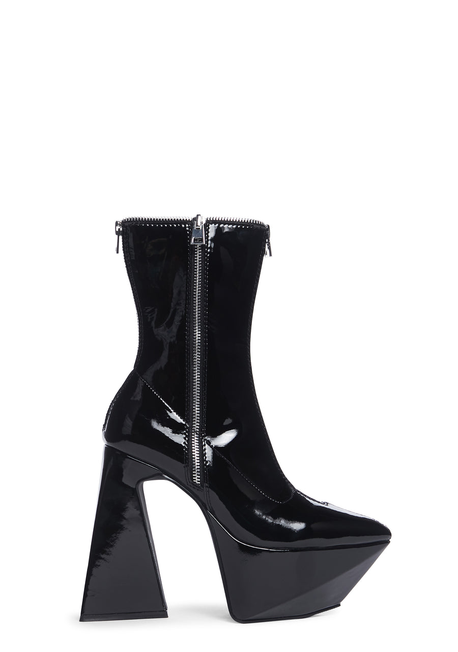 Future Trippin' Patent Ankle Boots