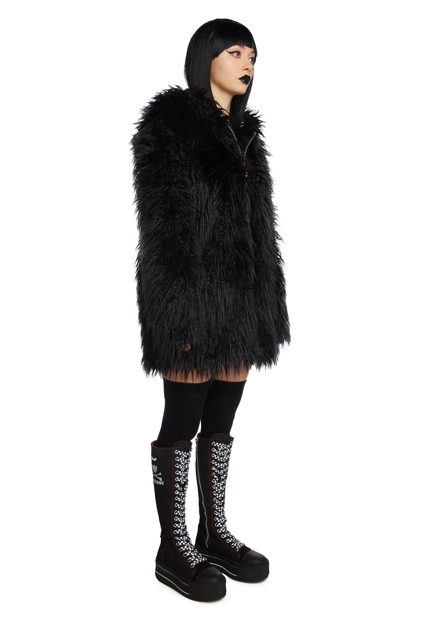 【送料関税無料】 Emily x Kill Dolls The Ear Cat Fur Faux Shaggy Strange ジャケット・アウター