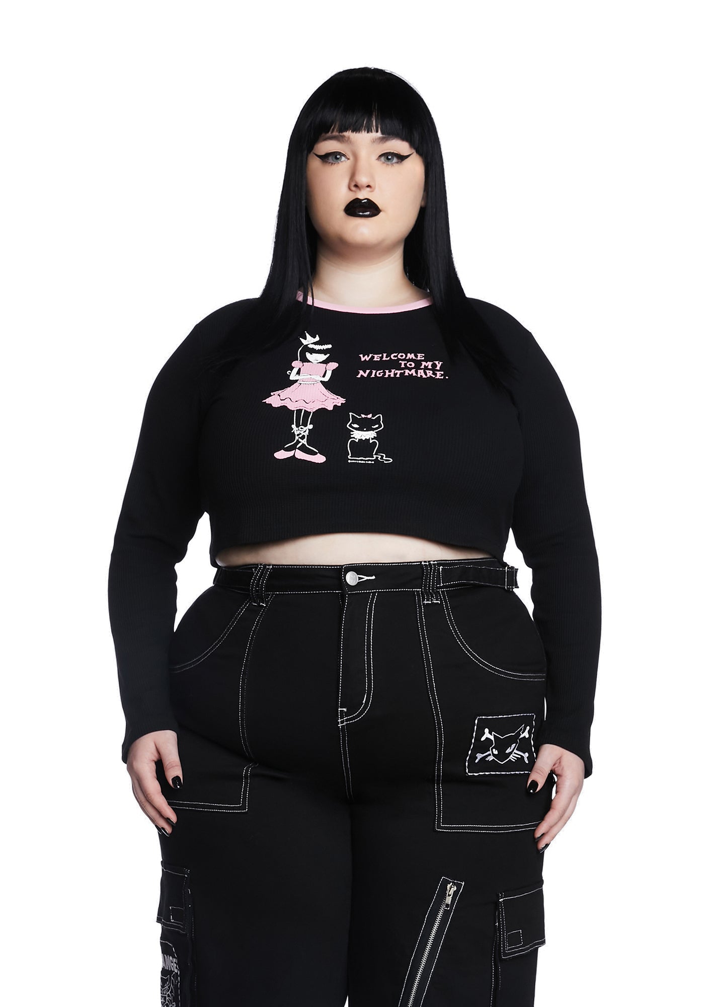 Plus Mind Of A Monster Crop Top Dolls Kill x Emily The Strange,New Products : American Fashion Style Bags On Sale Plus Mind Of A Monster Crop Top Dolls Kill x Emily The Strange,New Products : American Fashion Style Bags On Sale