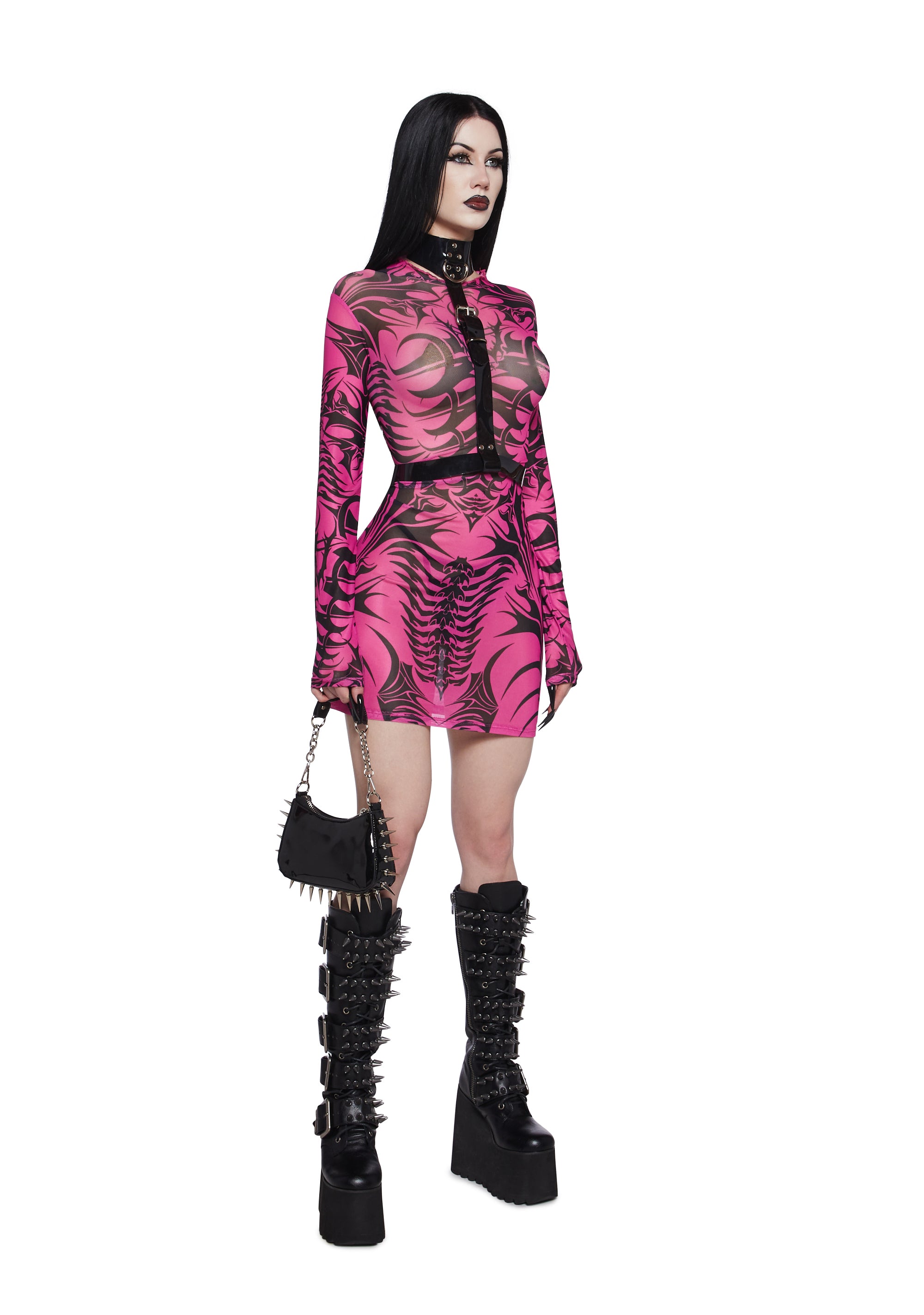 mesh dress dolls kill Sweet Body Of Sin Mini Dress