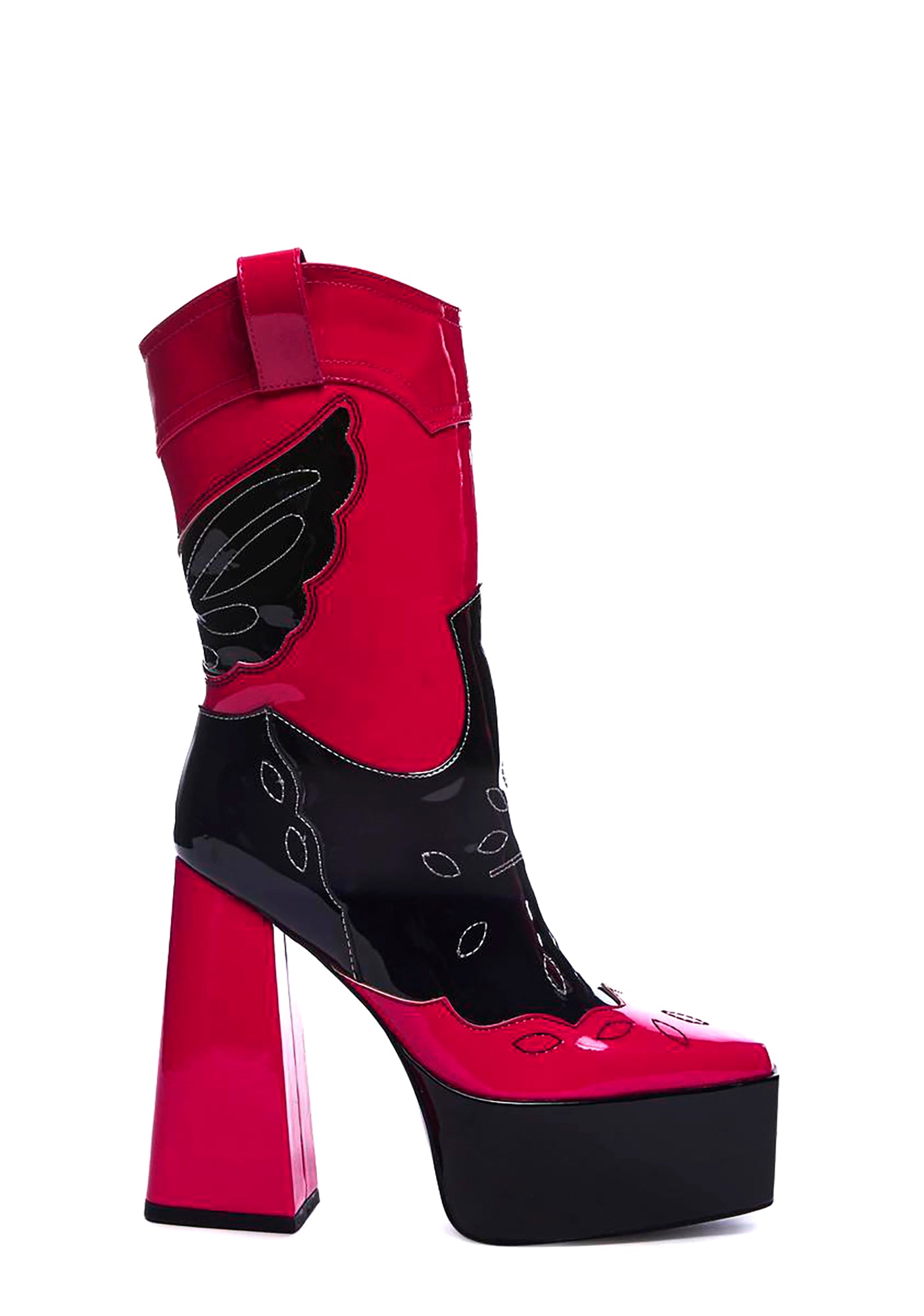 Fauna Western Platform Boots AZALEA WANG,New Products : American Fashion Style Bags On Sale