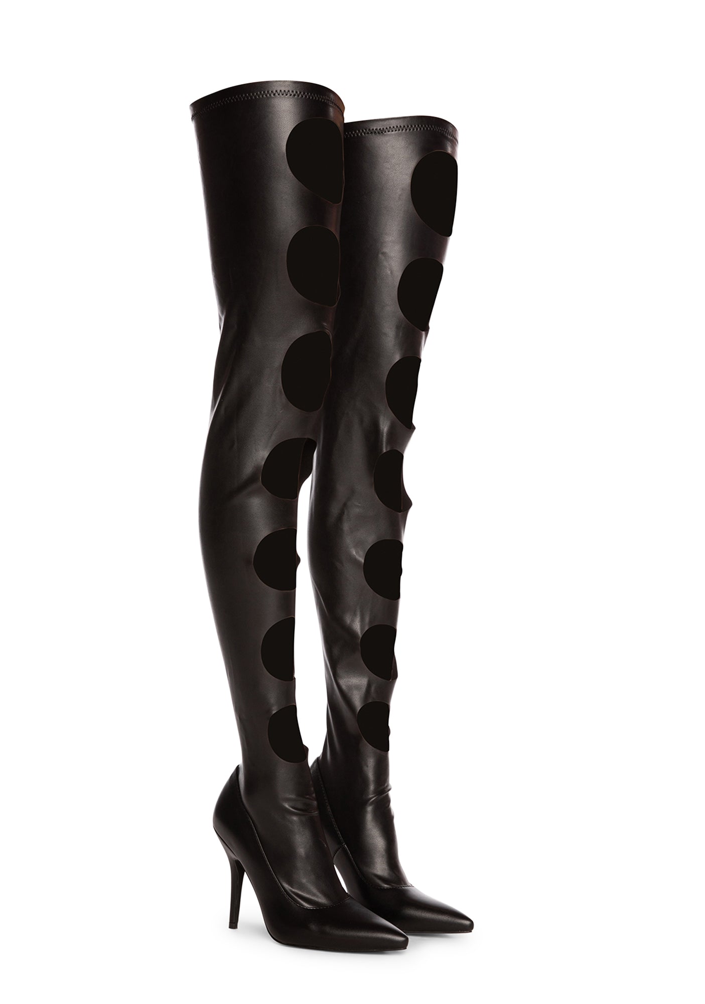 Cut out thigh high outlet boots