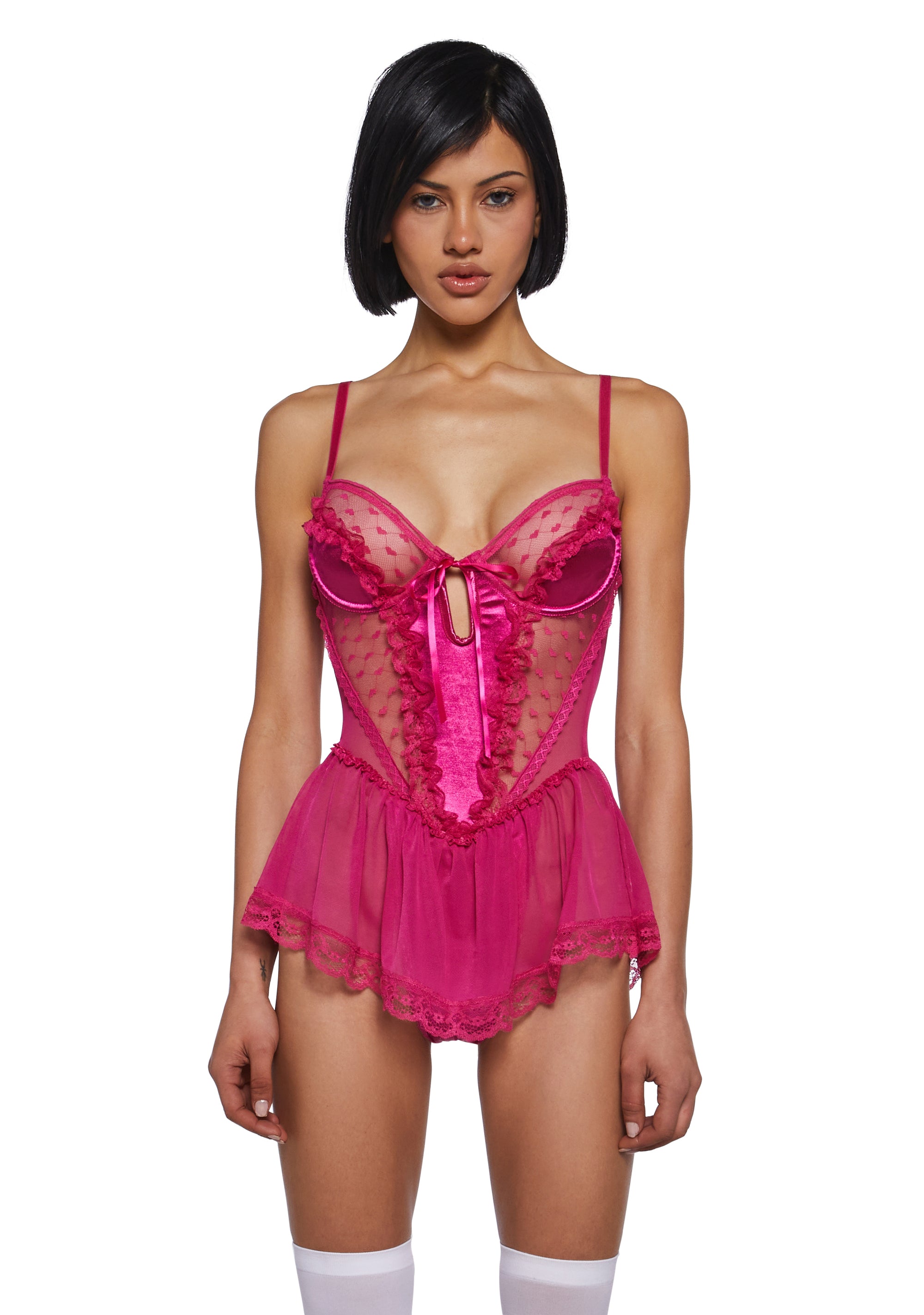 Spoiled But Not Rotten Lace Teddy - Hot Pink Sugar Thrillz,New Products : American Fashion Style Bags On Sale Spoiled But Not Rotten Lace Teddy - Hot Pink Sugar Thrillz,New Products : American Fashion Style Bags On Sale