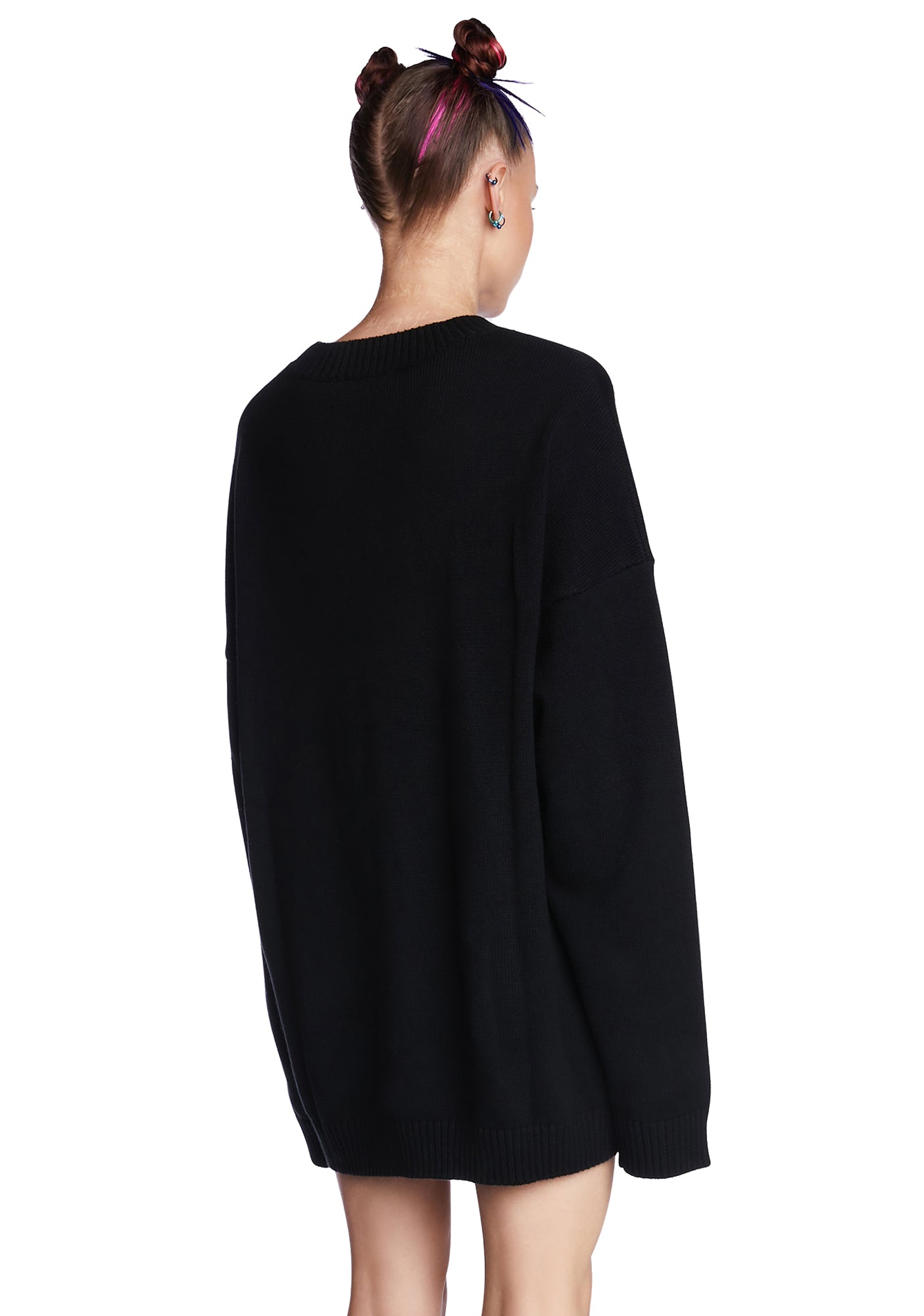 トップス melt the lady logo nuance knit black Black Slit sleeve turtleneck Toteme - women - TOTEME