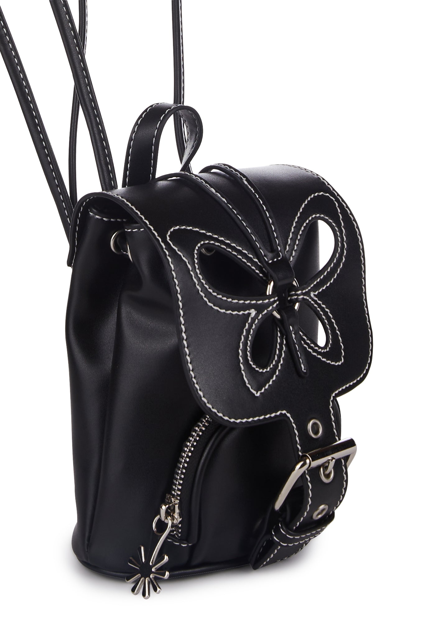 black mini backpacks dELiA*s by Dolls Kill Feeling Good Butterfly Backpack - Black