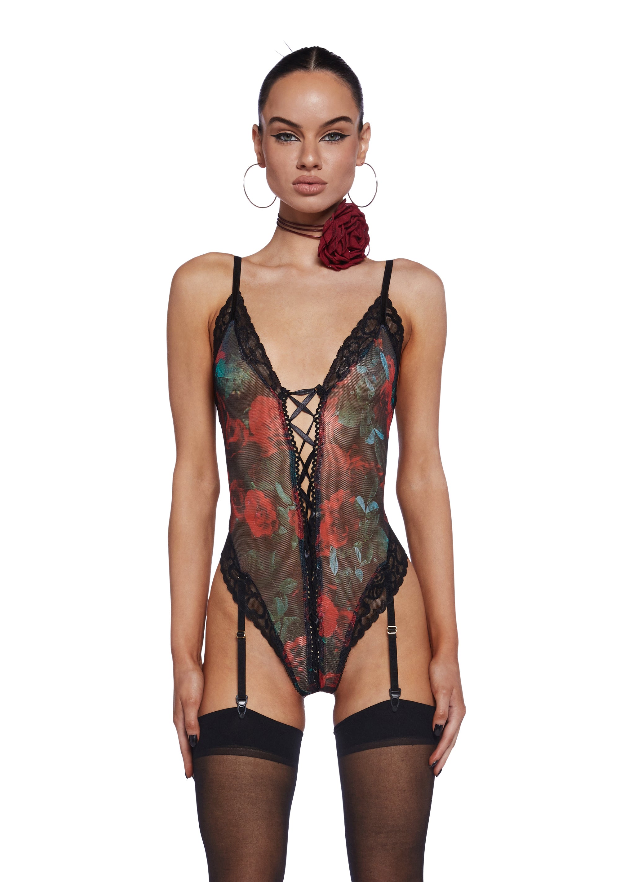 Thorns And Petals Lace-Up Teddy,New Products : American Fashion Style Bags On Sale Thorns And Petals Lace-Up Teddy,New Products : American Fashion Style Bags On Sale