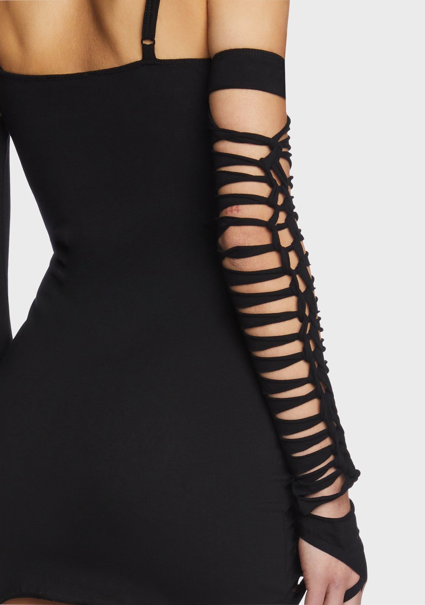 Current Mood Cut Out Tied Mini Bodycon Dress