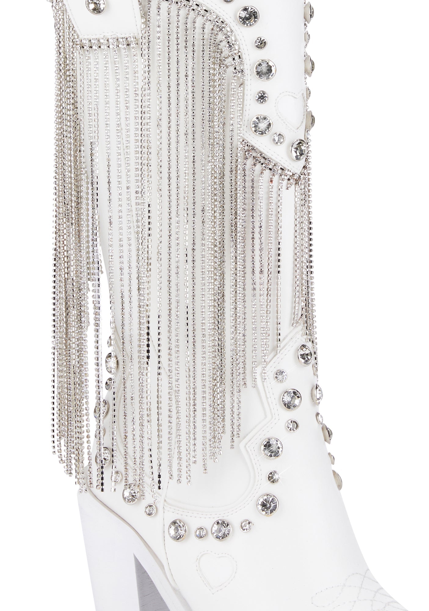 Present Perfect Cowboy Boots - White - alternate
