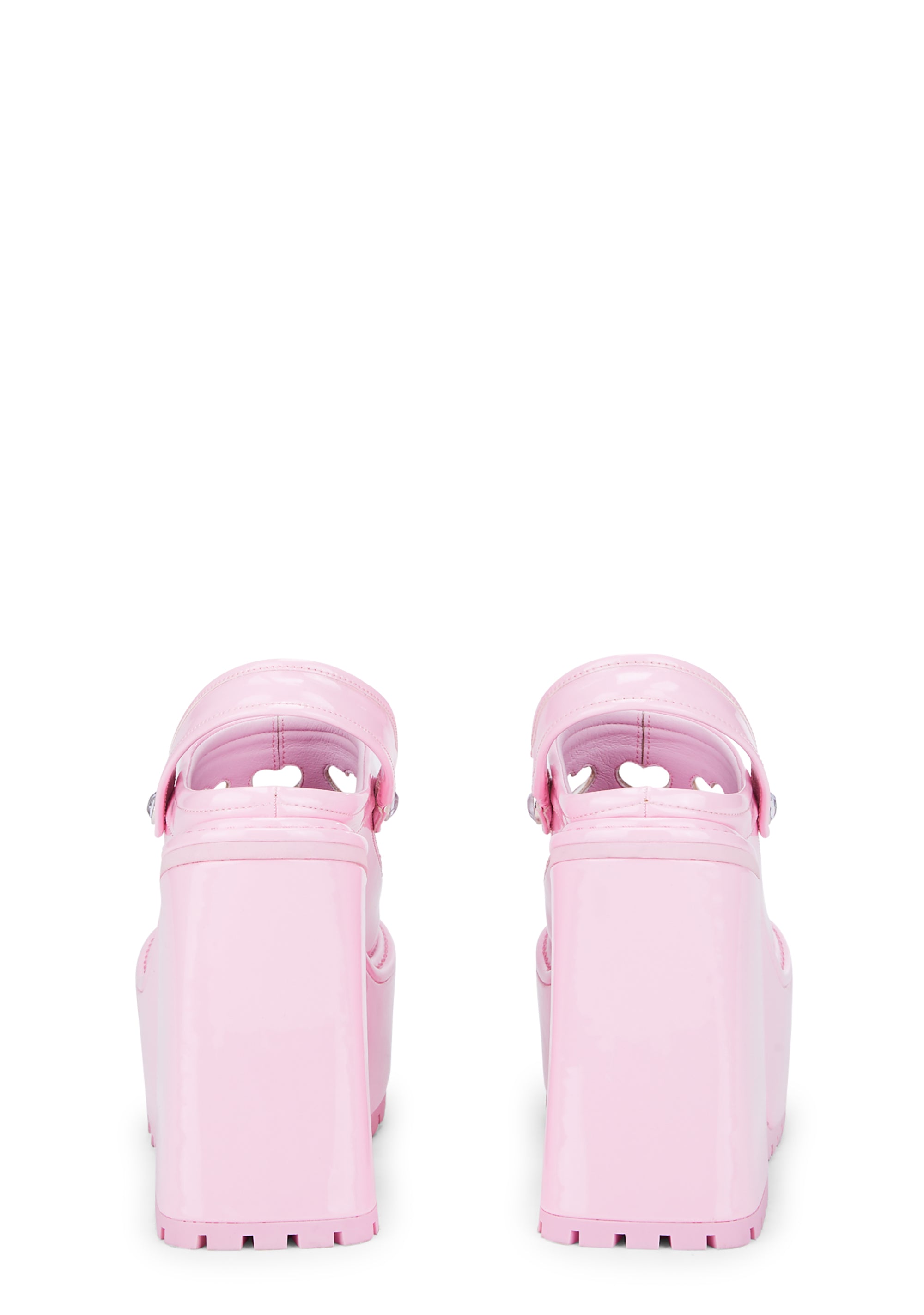 Girly Cues Platform Clogs - Pink