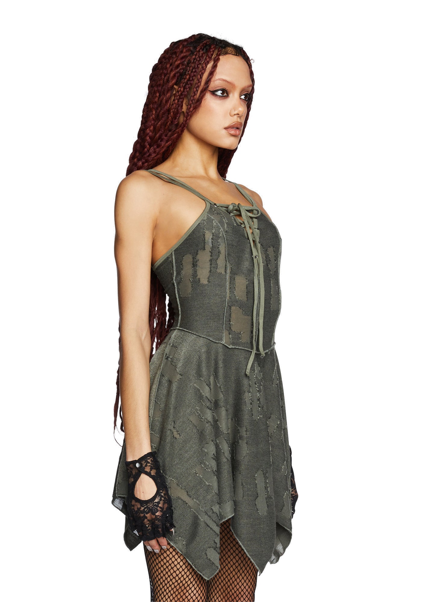 three|dark green