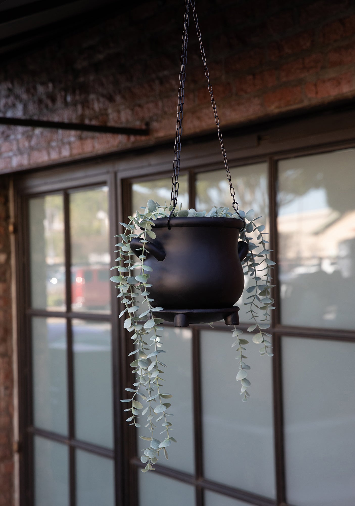 plastic cauldron planter Dolls Home Cauldron Hanging Planter