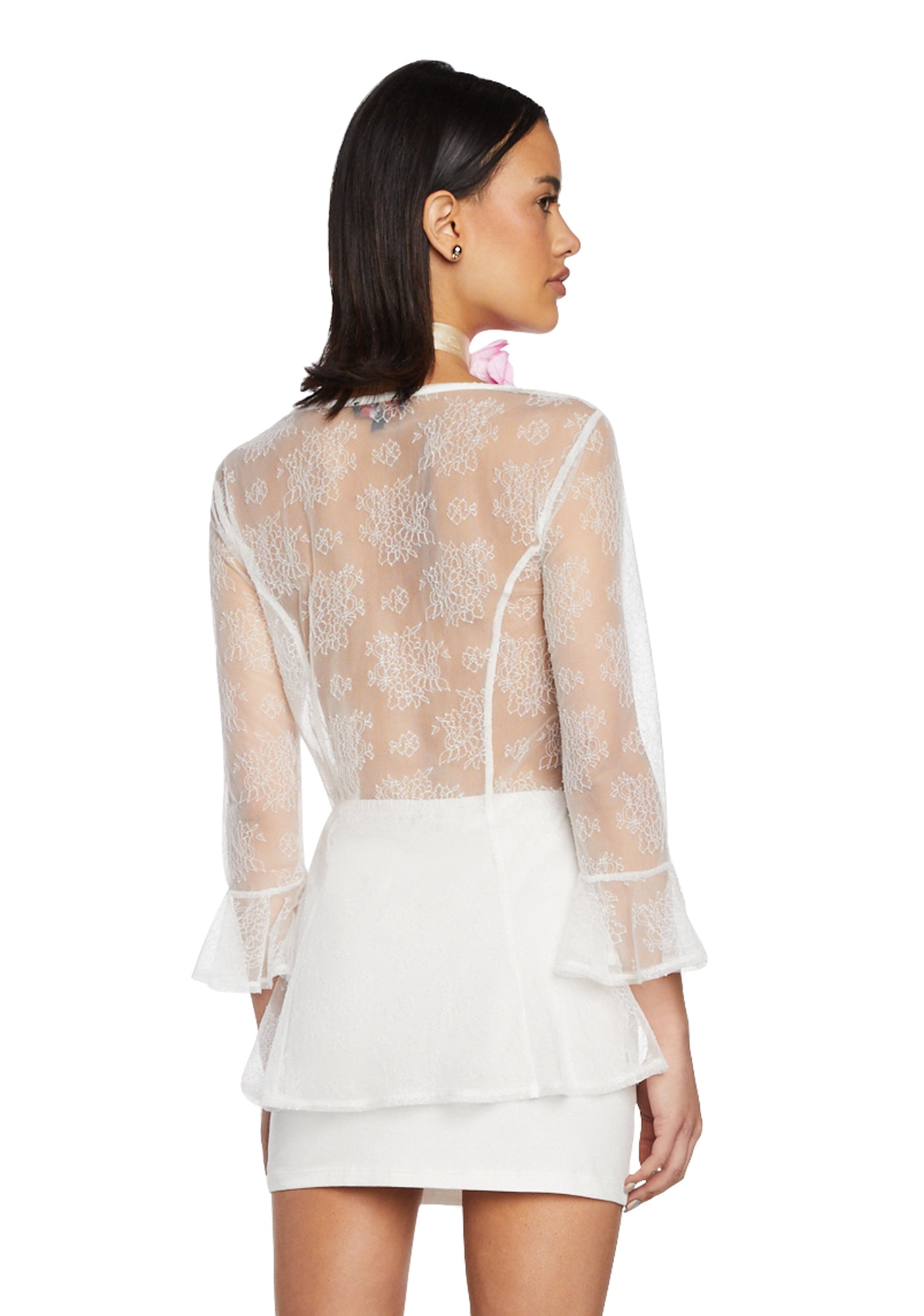 Delia's Embroidered Tulle Babydoll Maxi Dress - Black