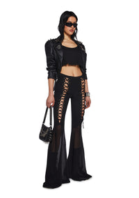 Wandering Mind Lace-Up Pants