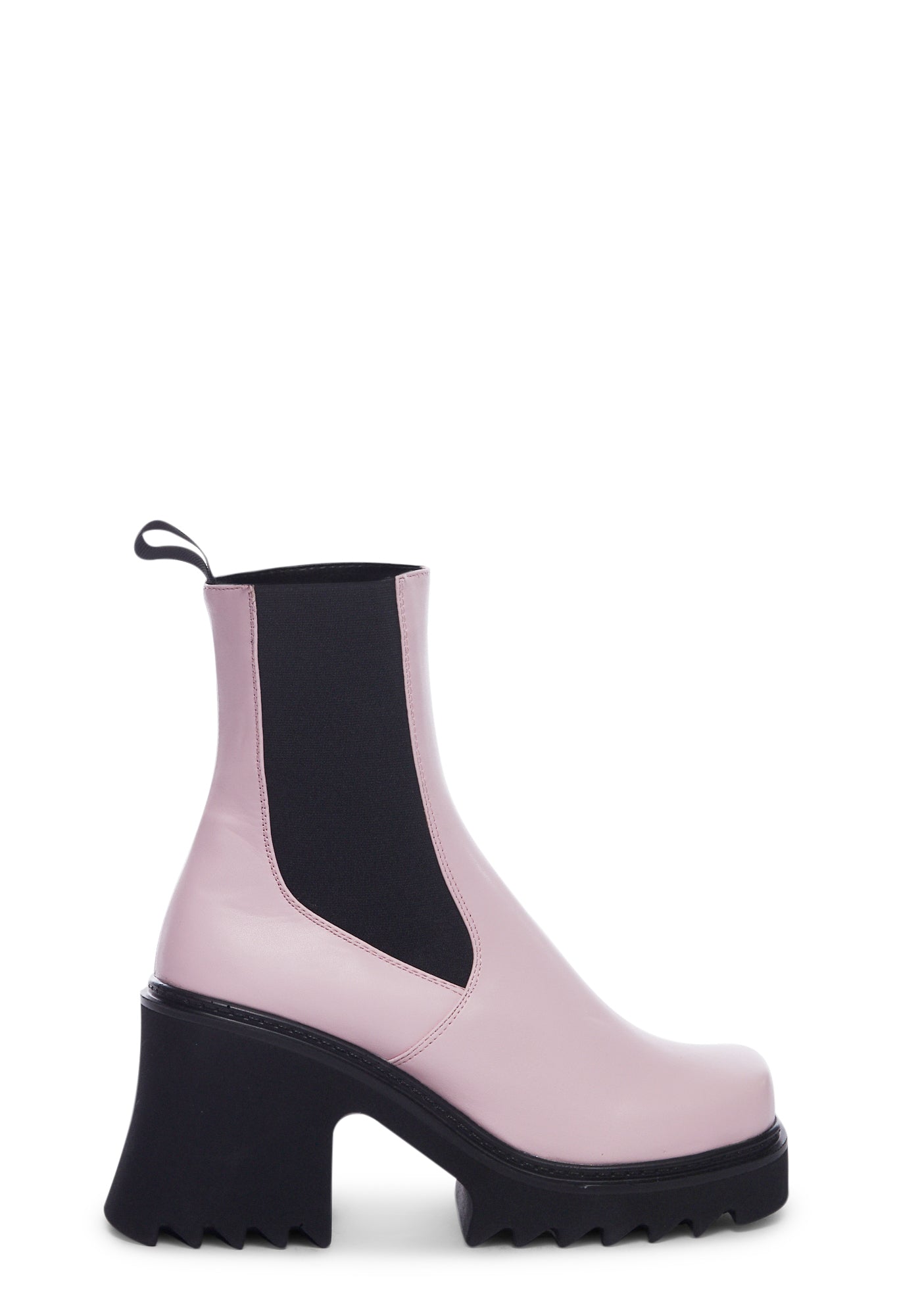 Lamoda Heeled Platform Chelsea Boots - Pink – Dolls Kill