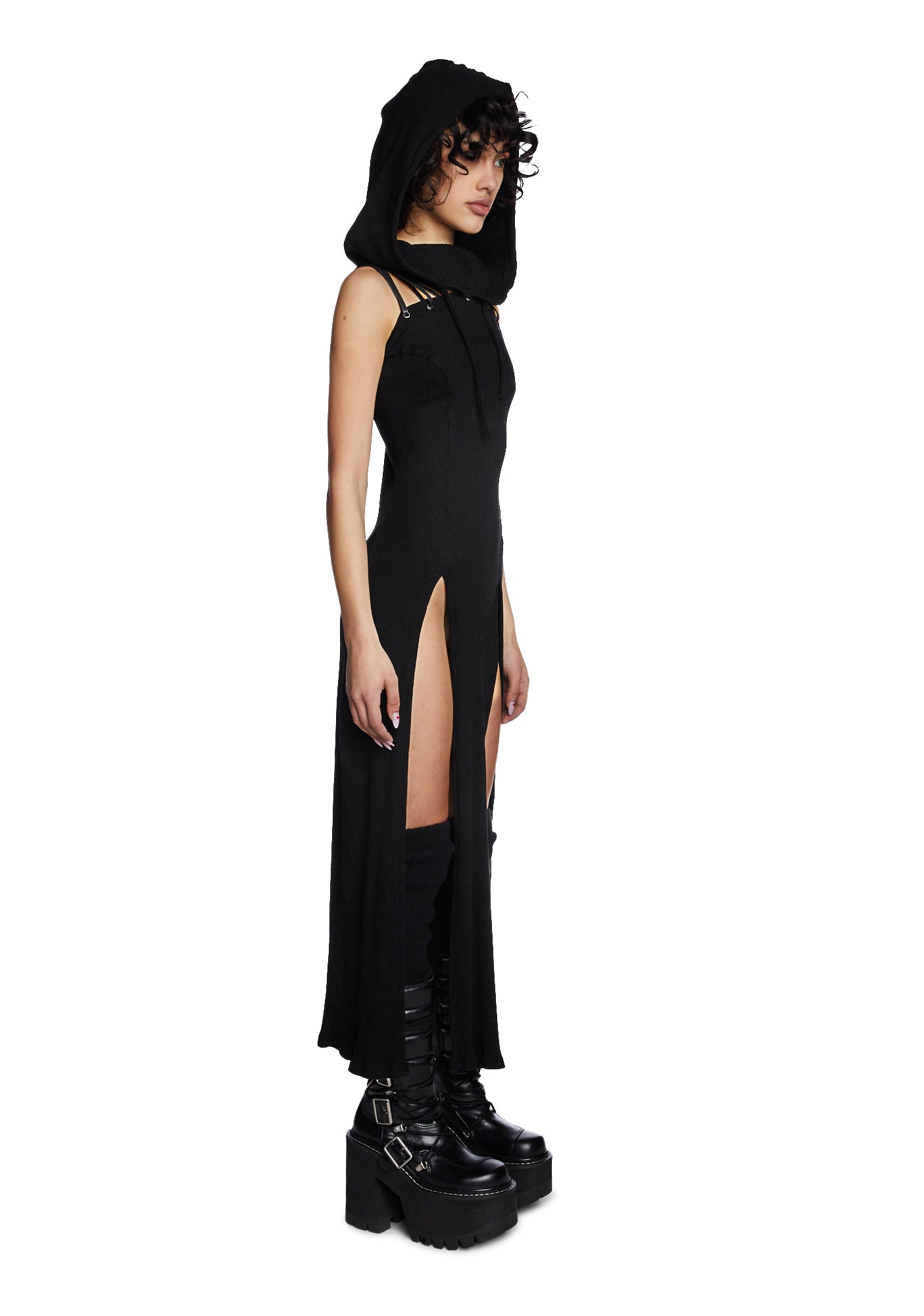 [FLARE UP]★25SS★韓国人気★Hooded High Neck Dress 71qLXrmsyaL._UY1000_.jpg