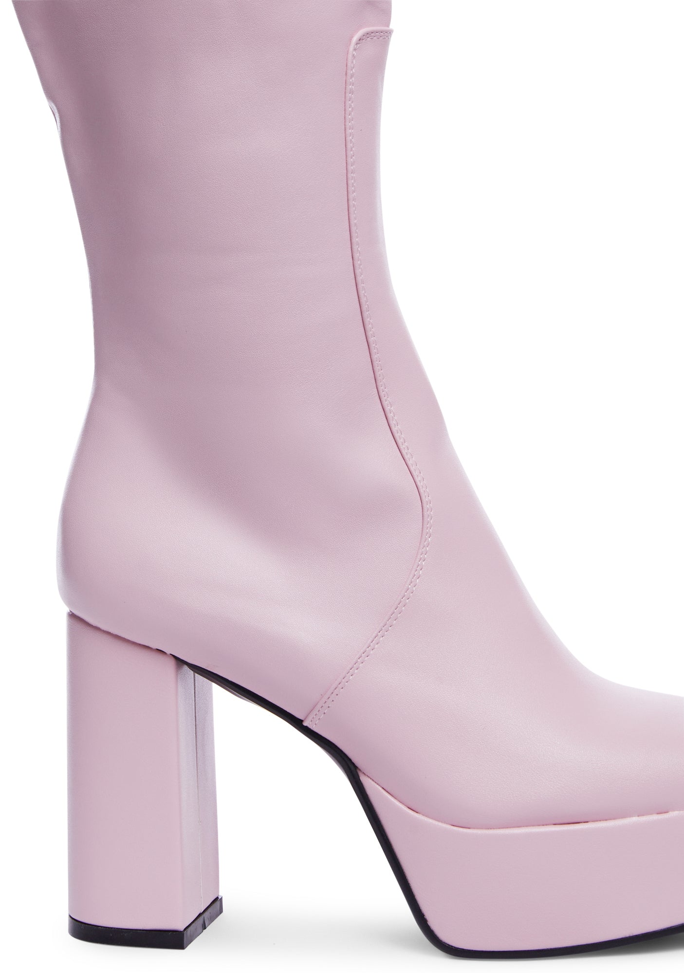 Pink Whatta Showdown Knee High Boots Lamoda Wide Fit Platform Knee