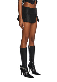 Viral Takeover Mini Skirt - Black