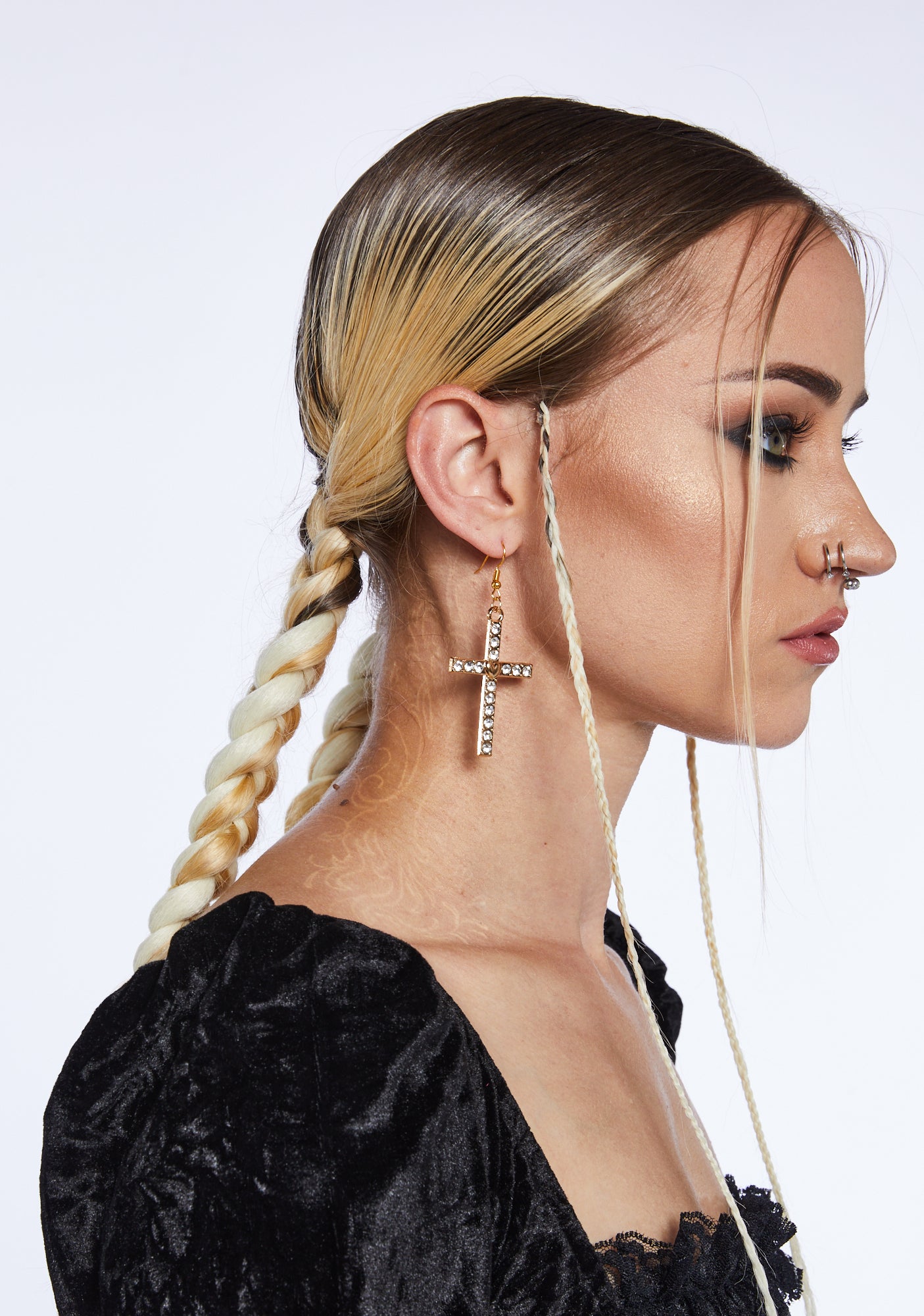 Heavenly Haven Cross Earrings