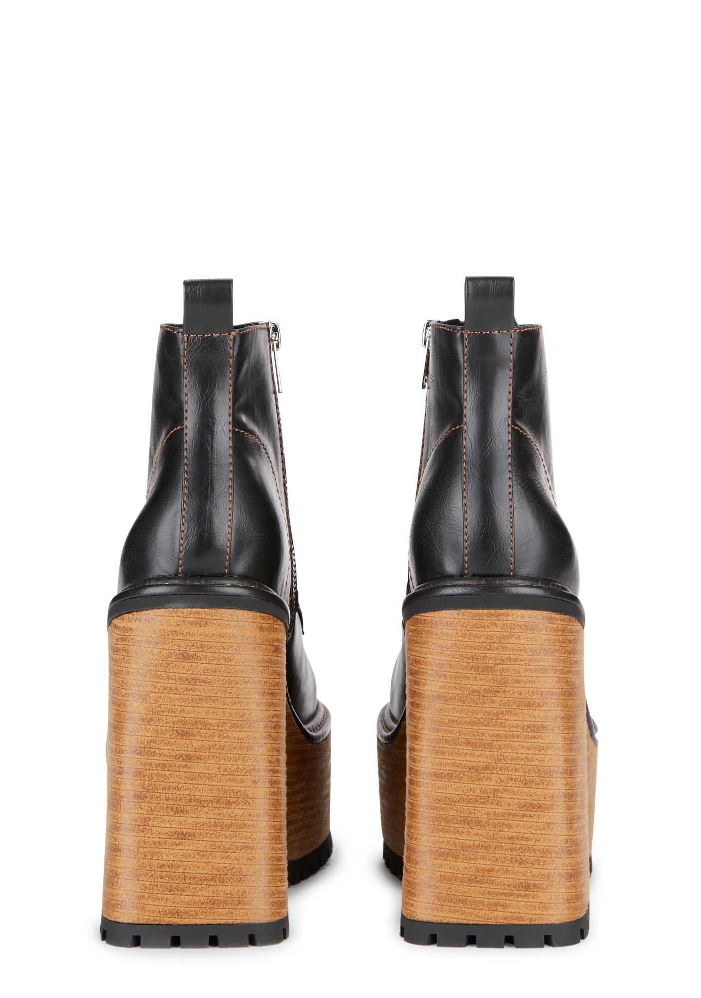 Current Mood Platform Lace Up Ankle Boots Black – Dolls Kill