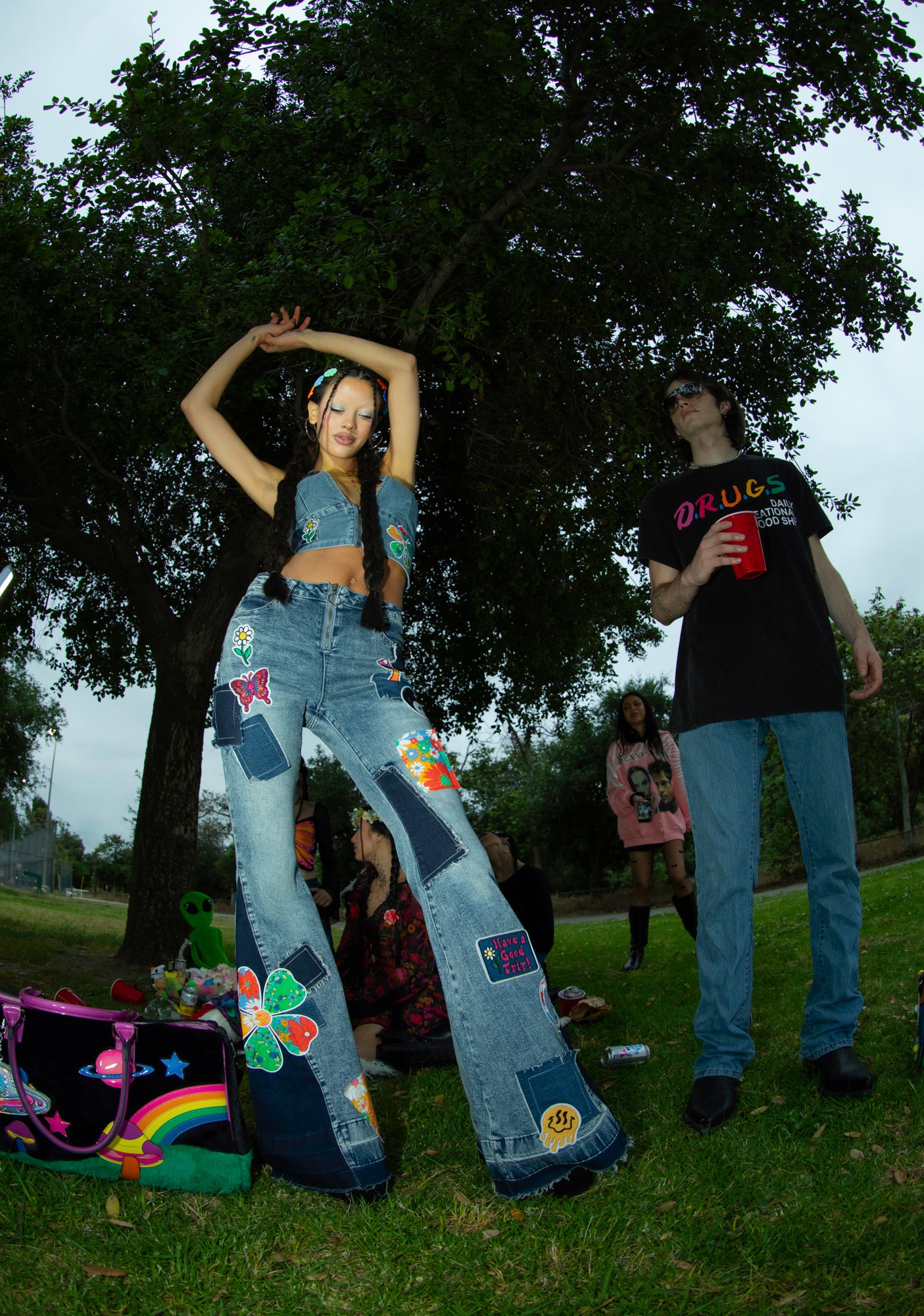 80s パーソンズblue on pink スカジャン KILL'EM ALL 80s