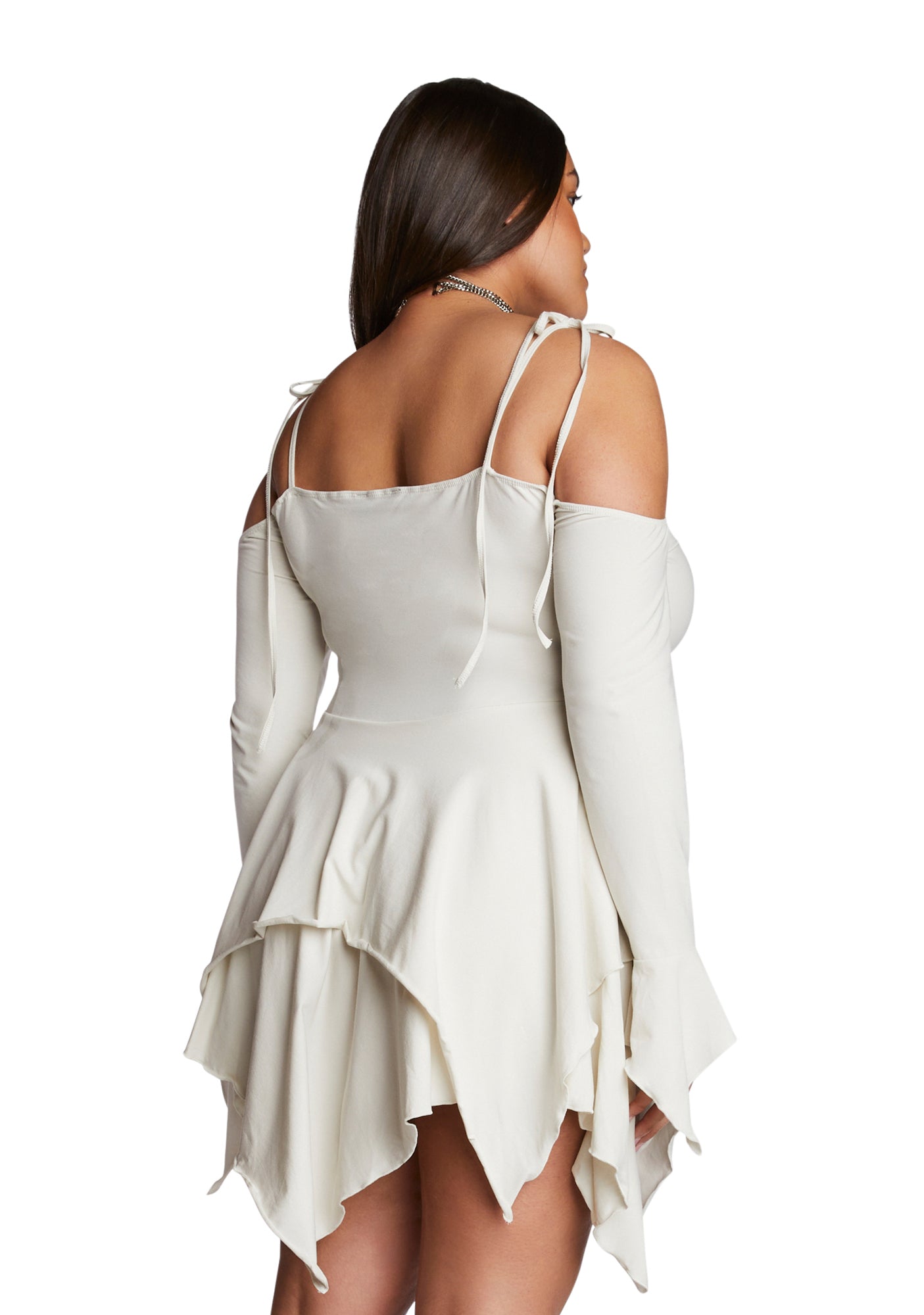 Plus size handkerchief dress clearance