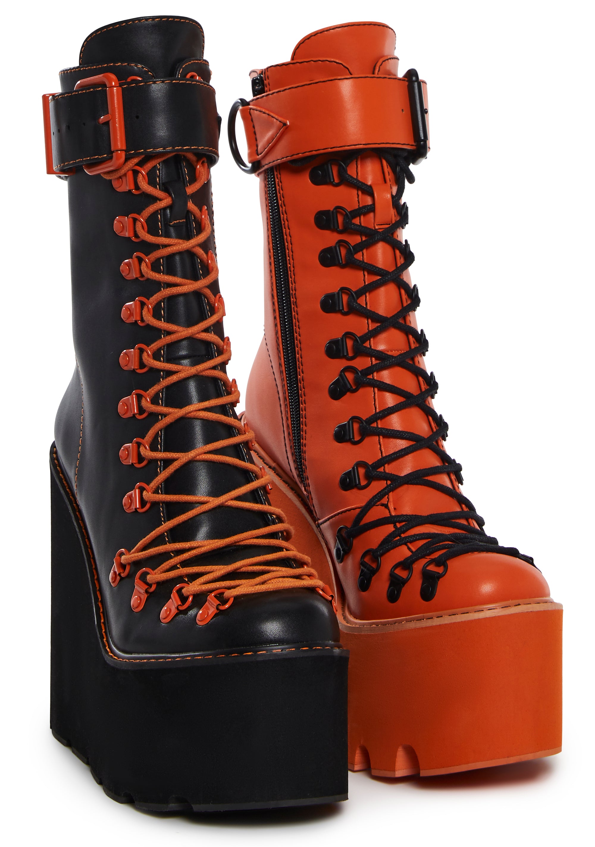 Dolls kill orange boots deals