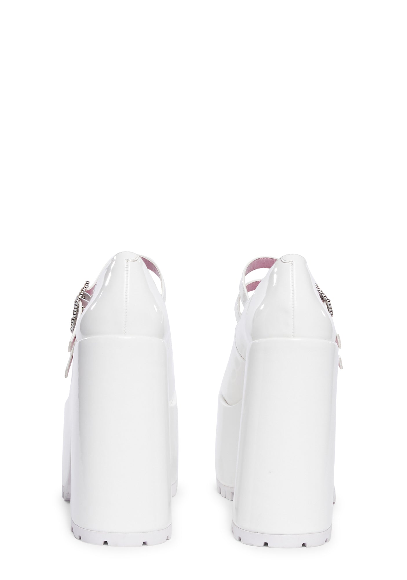 Sugar Thrillz Patent Vegan Leather Rhinestone Buckle Mary Janes